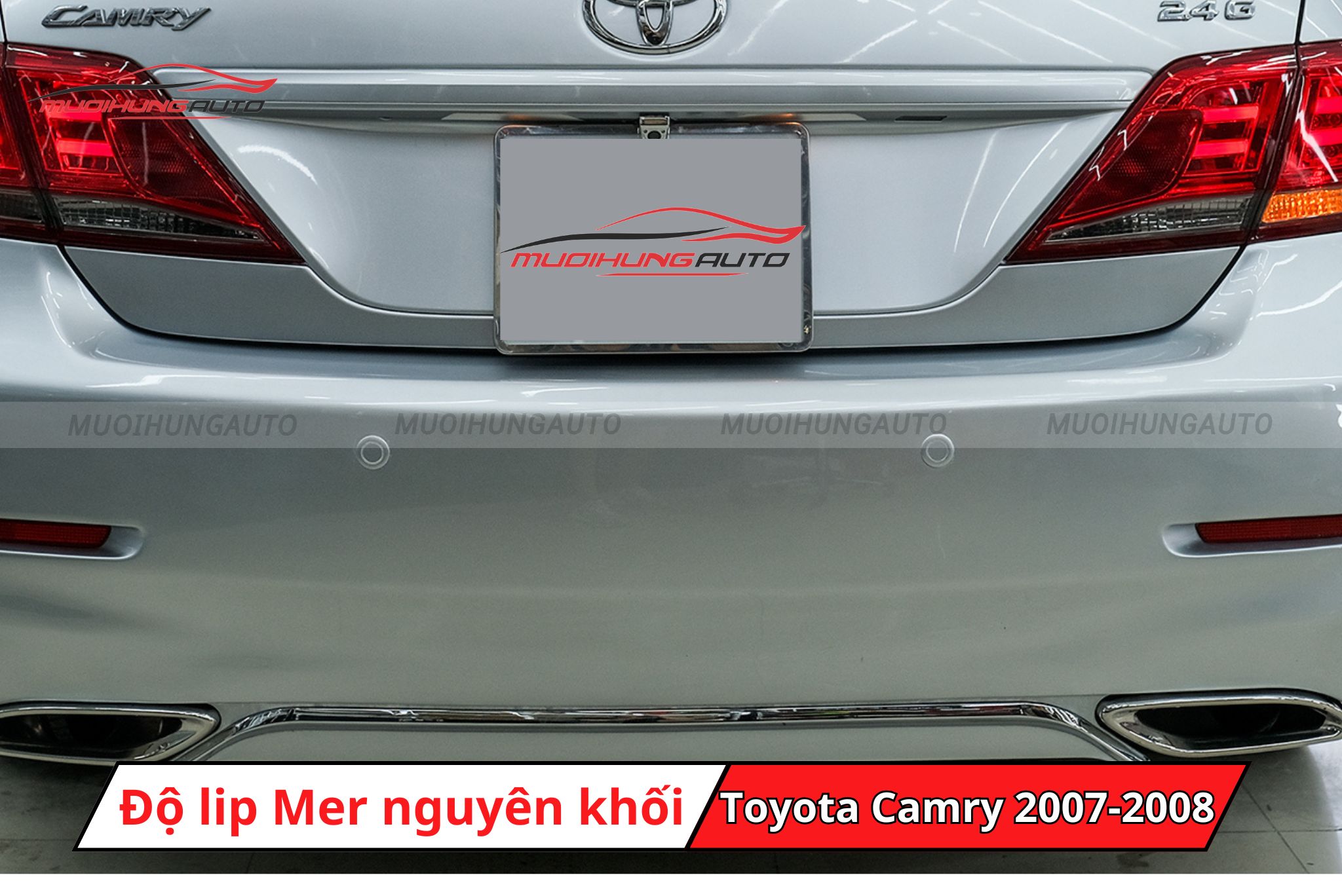 Độ lip pô Mercedes nguyên khối cho xe Toyota Camry 2007-2008