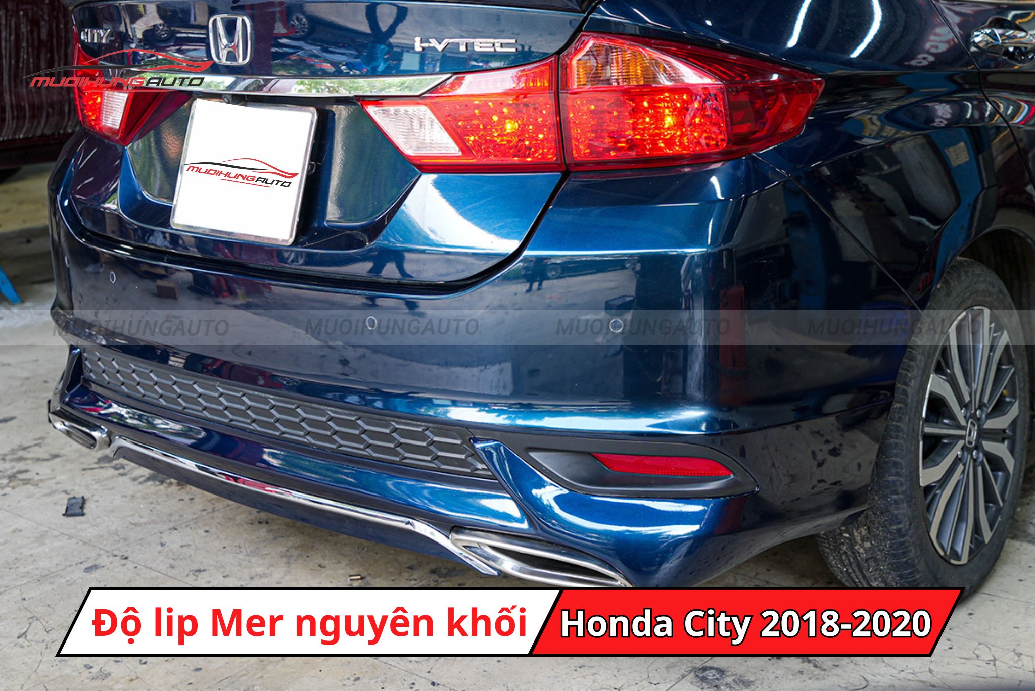 Độ lip pô thể thao Mercedes cho Honda City 2018-2020