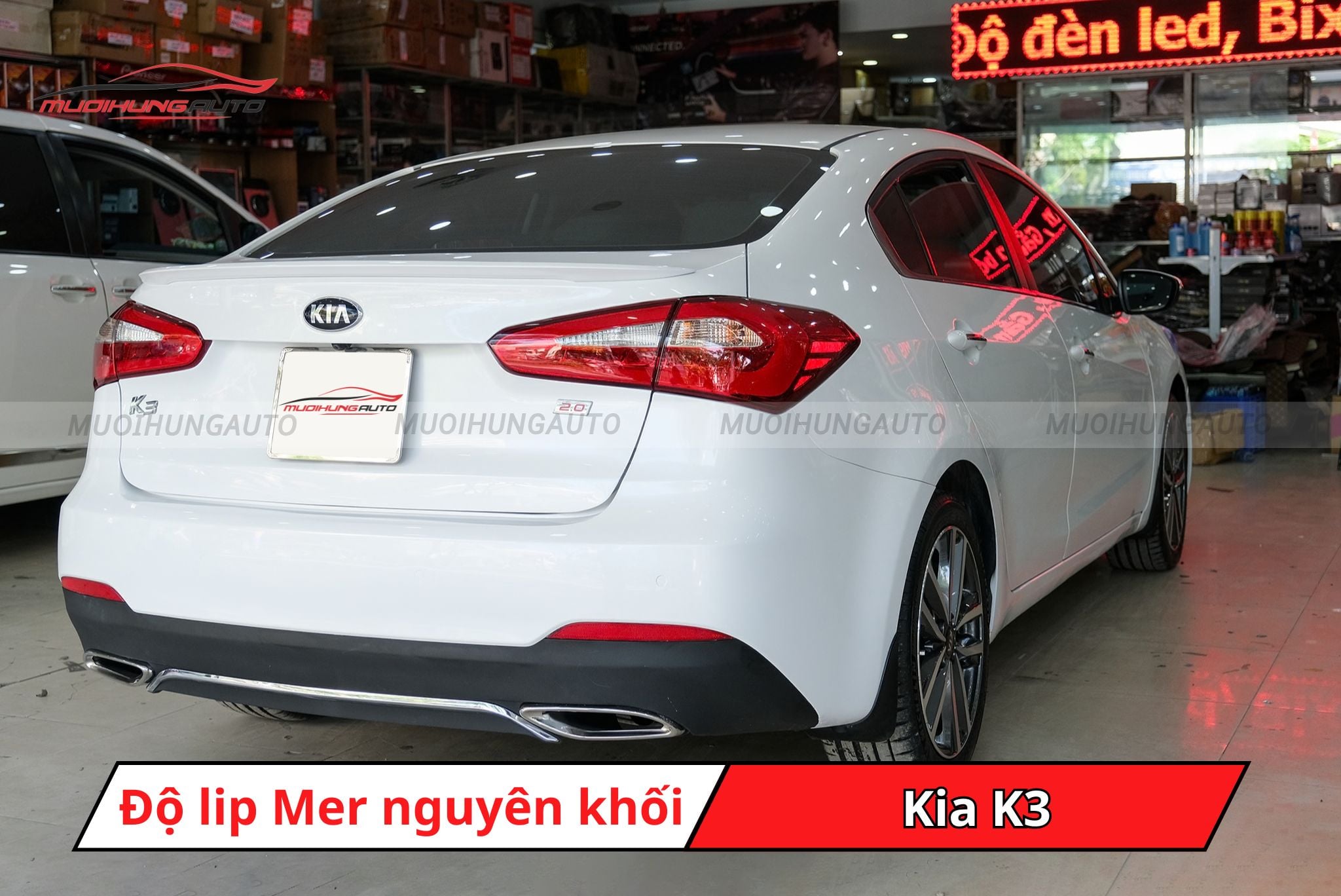 Độ lip pô thể thao Mercedes cho Kia K3