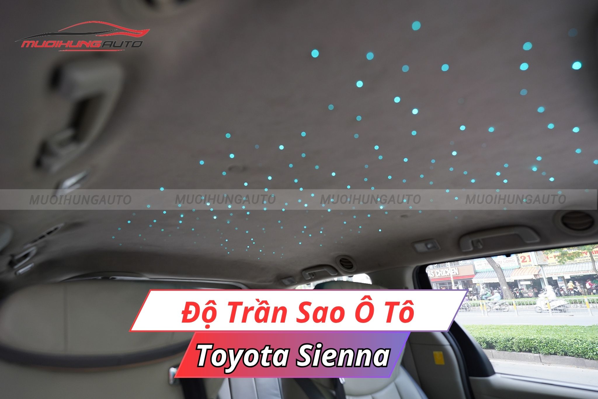 Độ trần sao ô tô Toyota Sienna