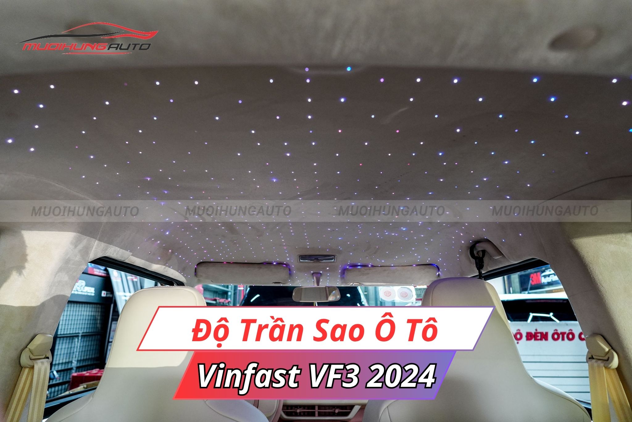 Độ trần sao ô tô Vinfast VF3 2024