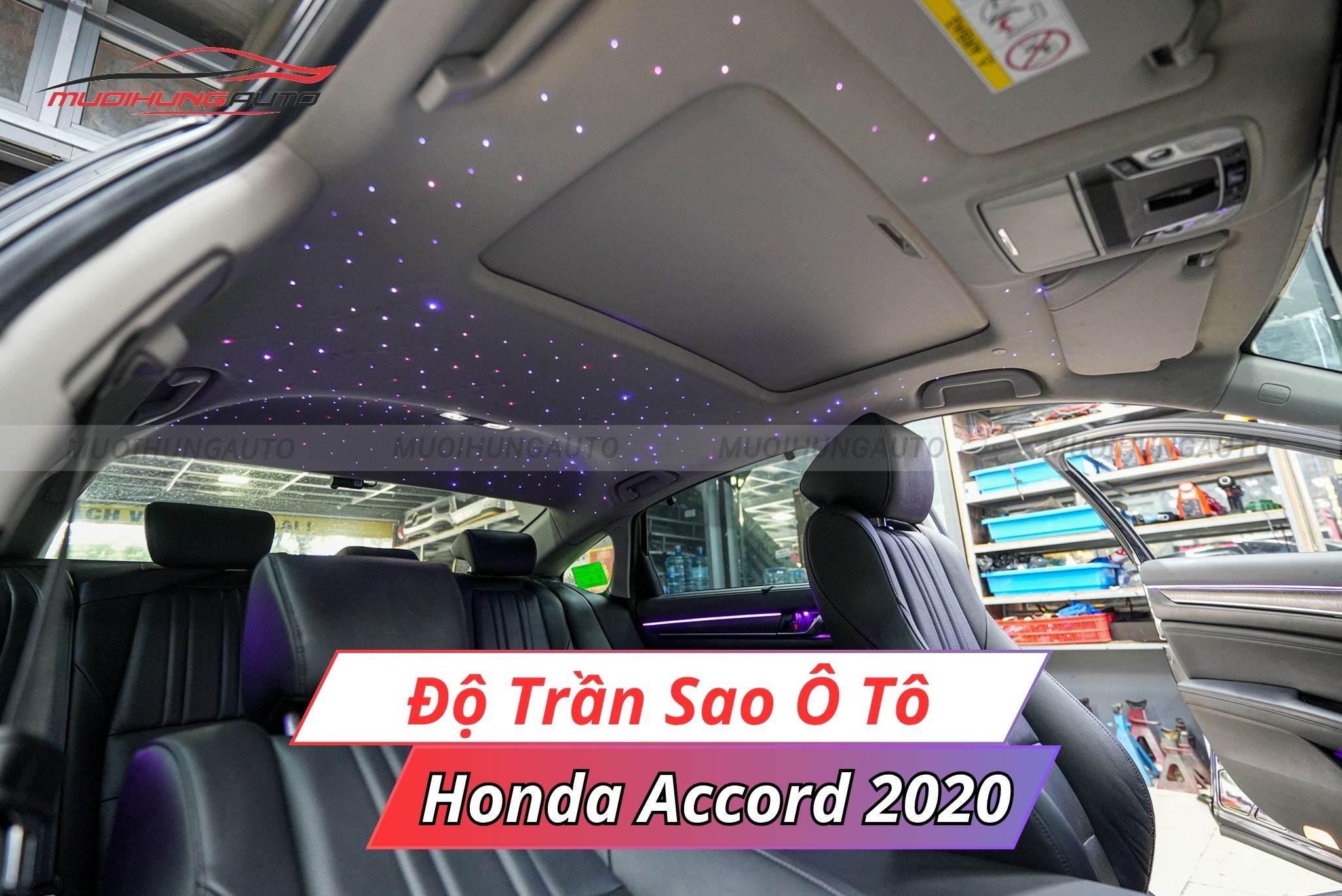 Độ trần sao xe ô tô Honda Accord 2020