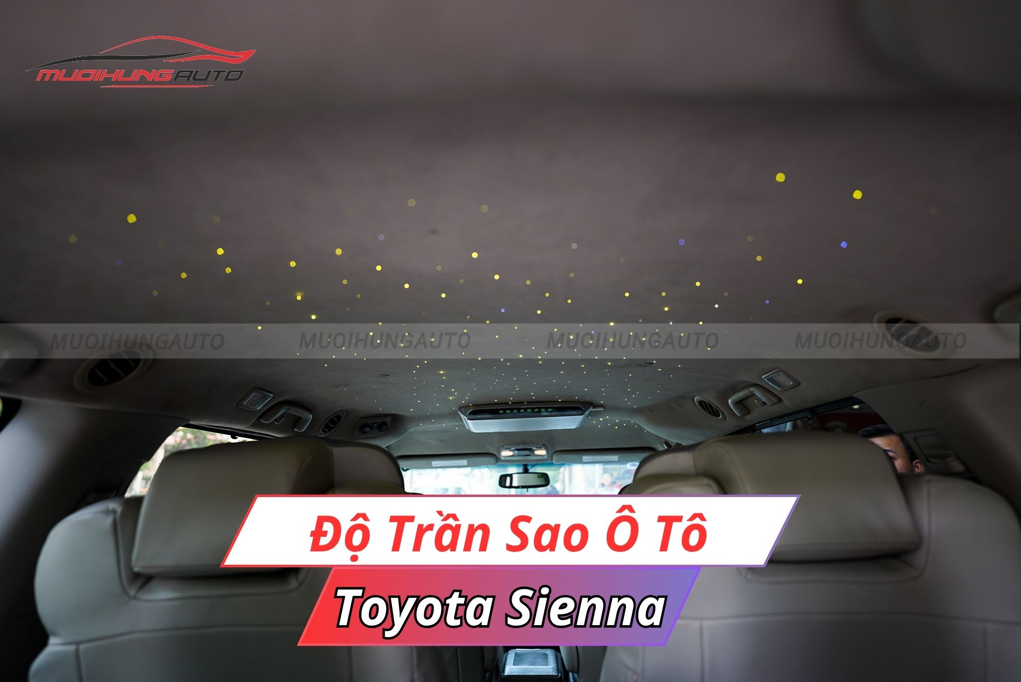 Độ trần sao xe ô tô Toyota Sienna
