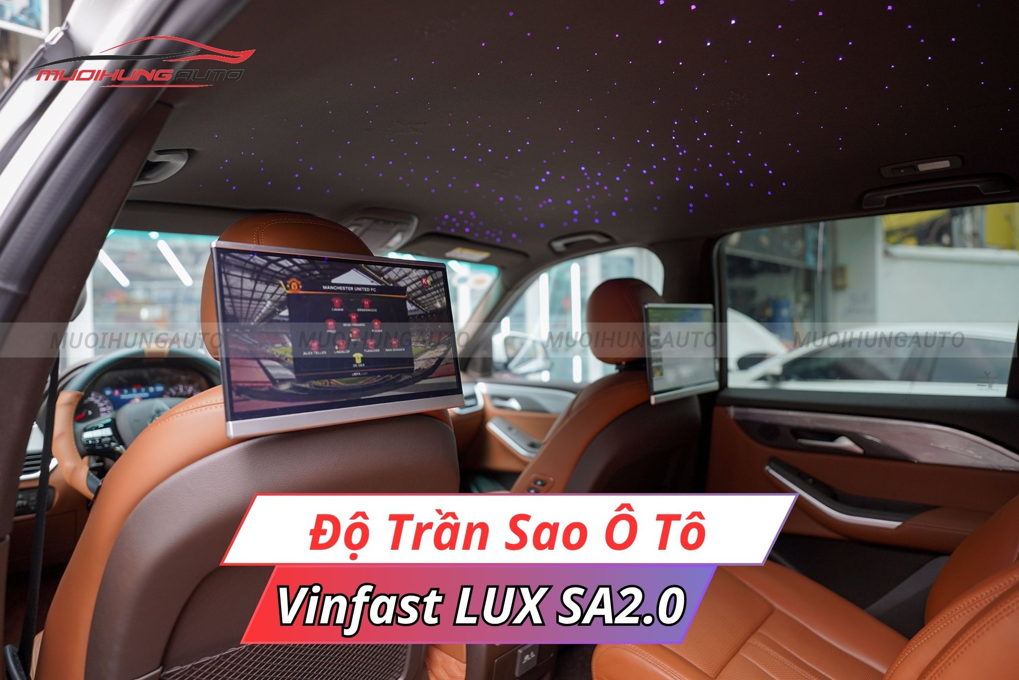 Độ trần sao xe ô tô Vinfast Lux SA2.0