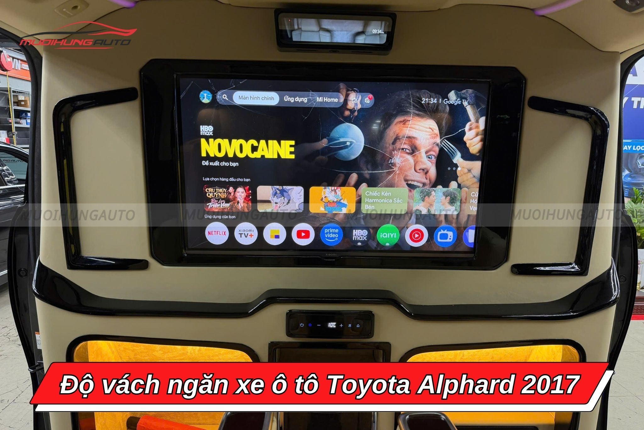 Độ vách ngăn ô tô Toyota Alphard 2017