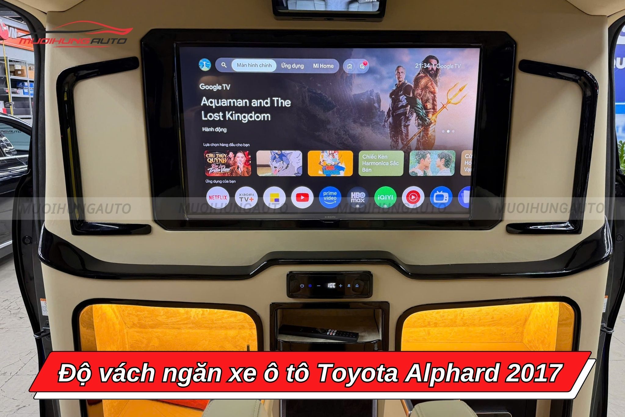 Độ vách ngăn xe ô tô Toyota Alphard 2017