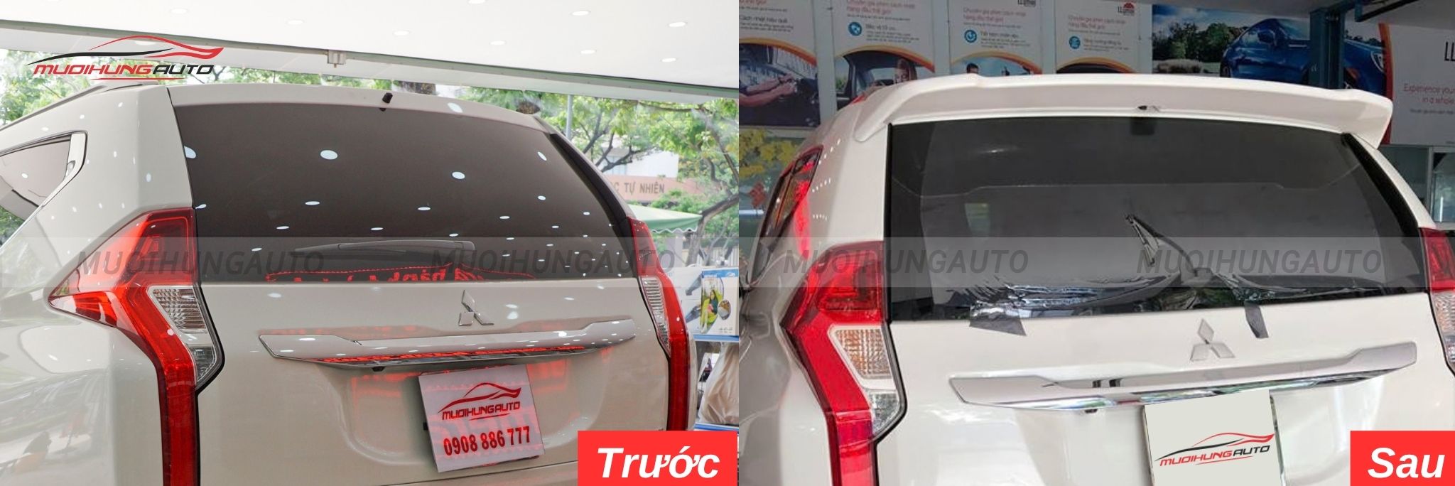 Đuôi cá ô tô Mitsubishi Pajero Sport