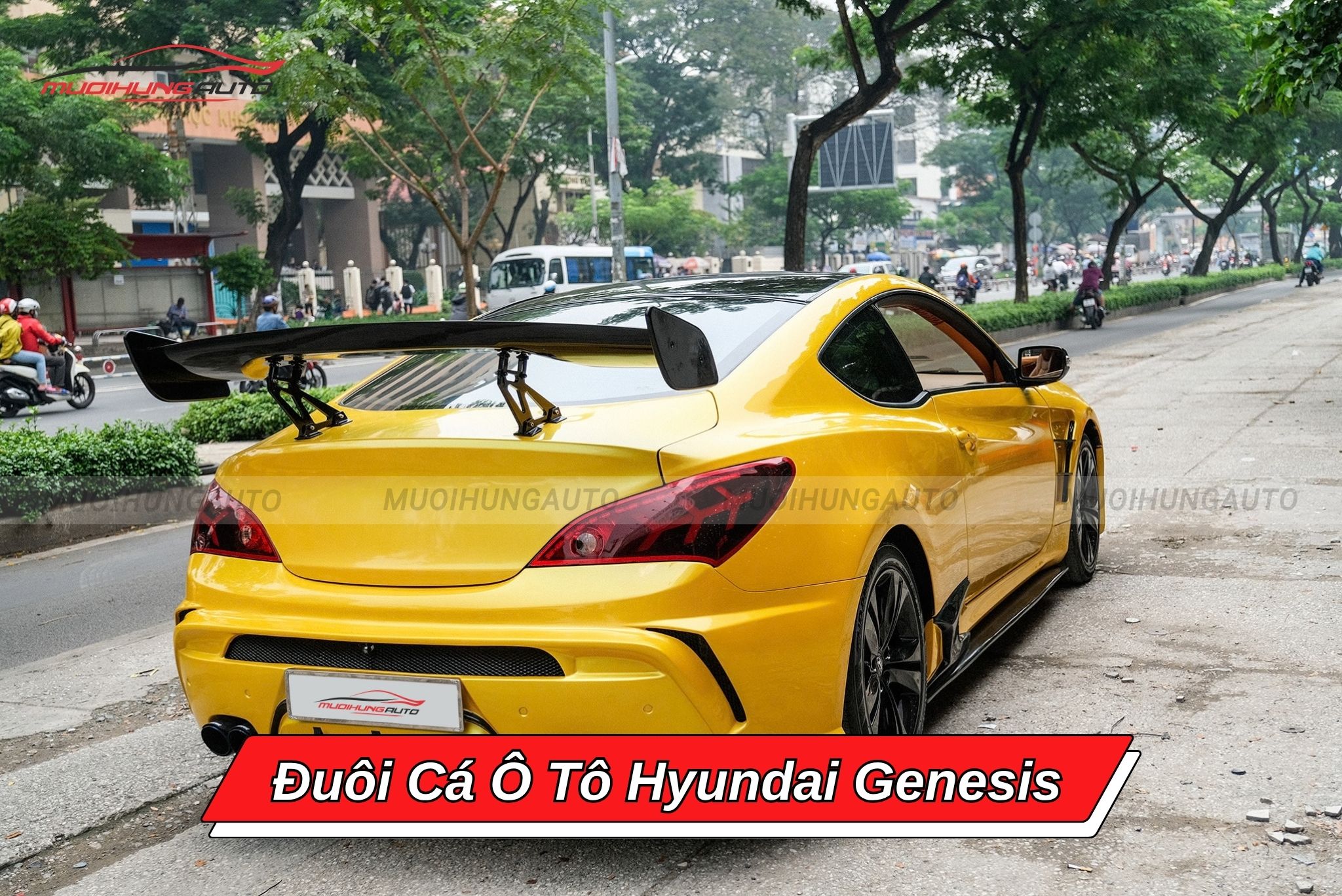 Đuôi cá xe hơi Hyundai Genesis