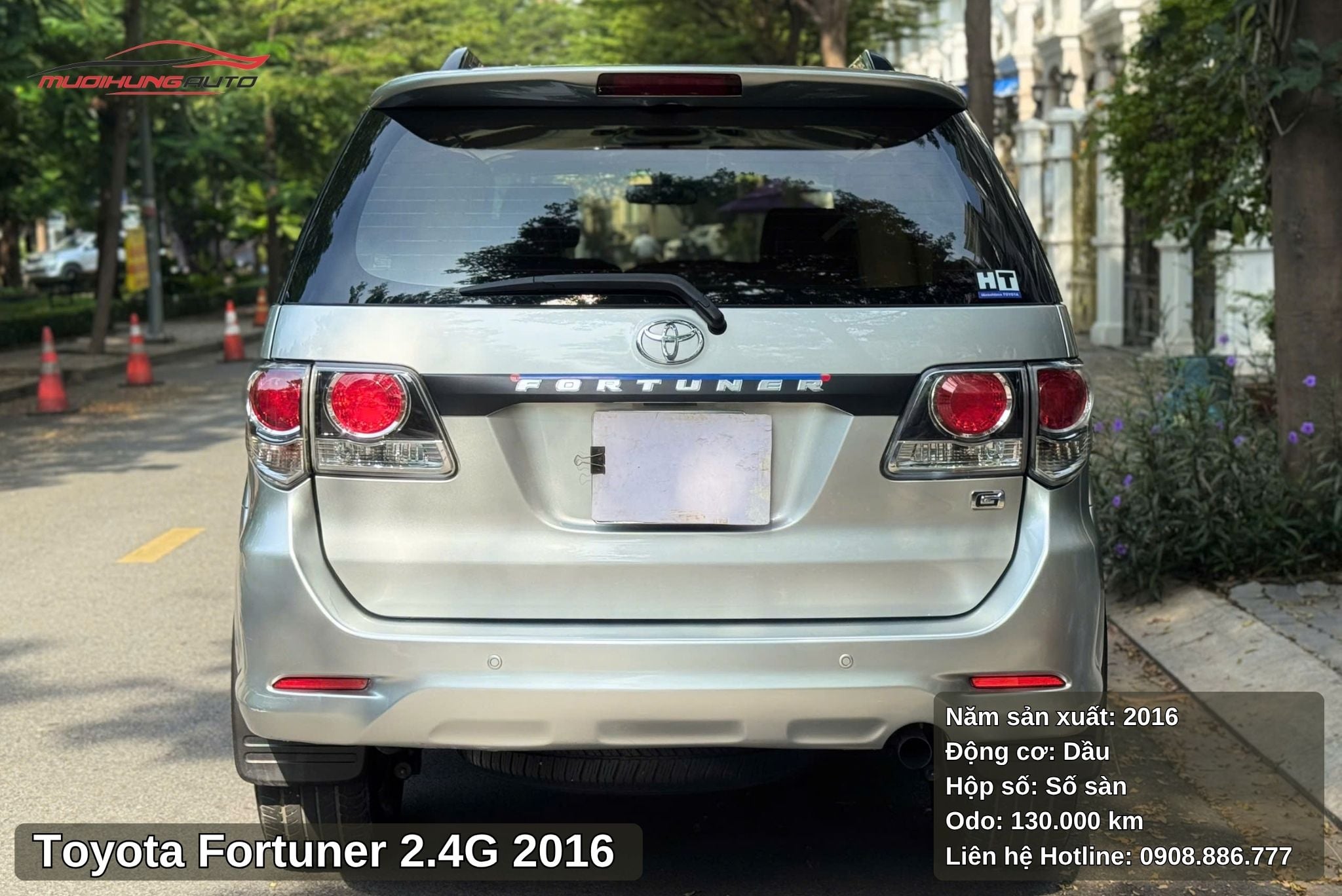 Đuôi xe Toyota Fortuner 2.4G 2016
