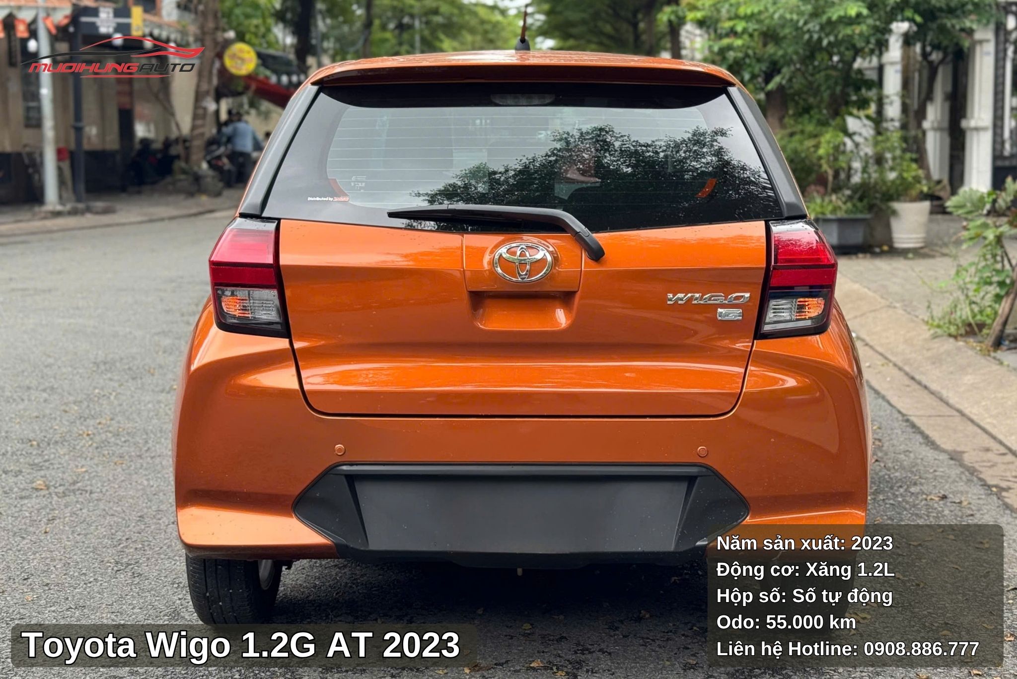 Đuôi xe Toyota Wigo 1.2G AT 2023