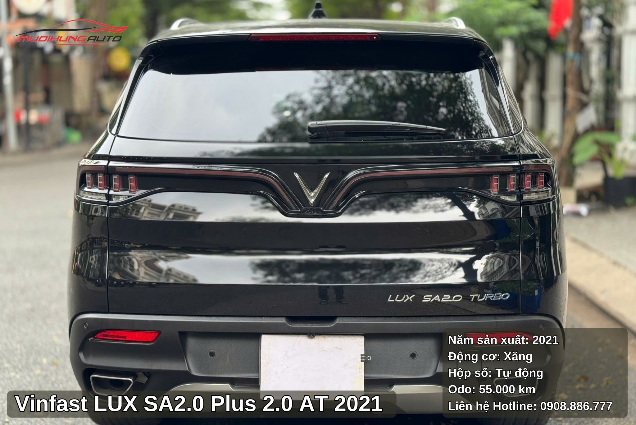 Đuôi xe Vinfast LUX SA2.0 Plus 2.0 AT 2021