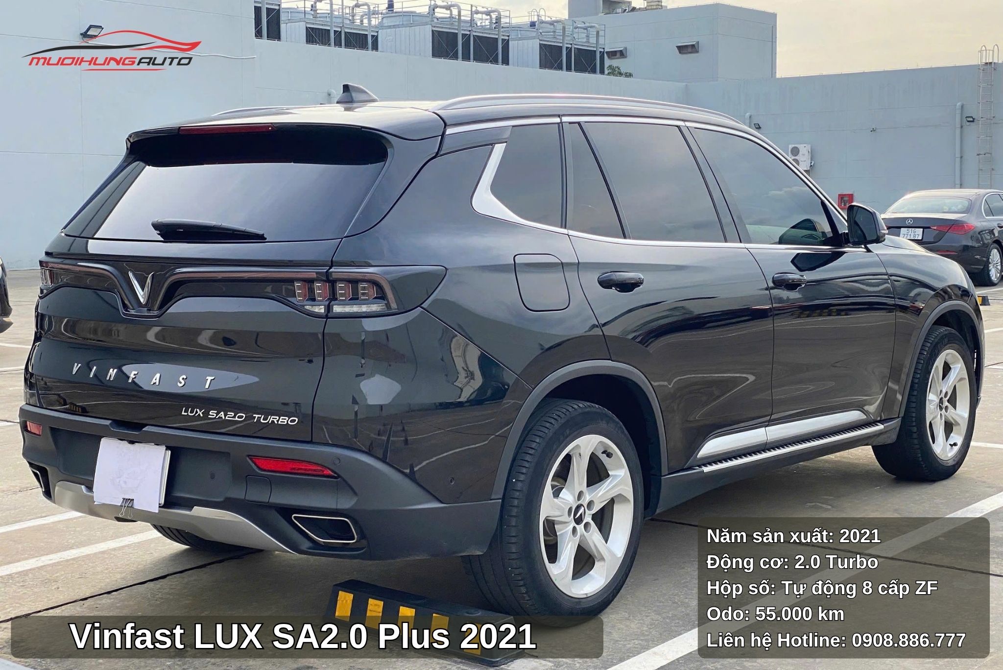 Đuôi xe Vinfast LUX SA2.0 Plus 2021