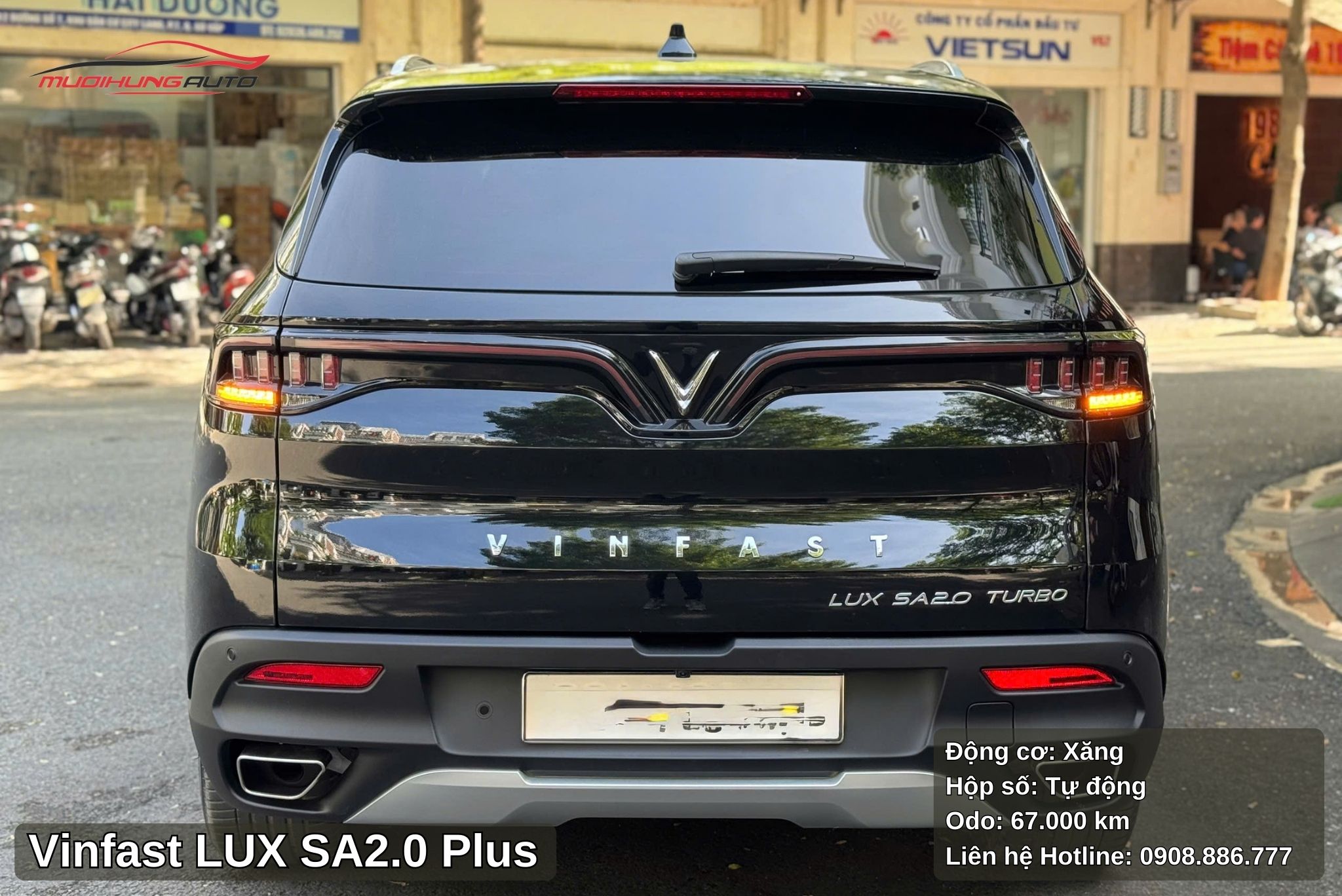 Đuôi xe Vinfast LUX SA2.0 Plus