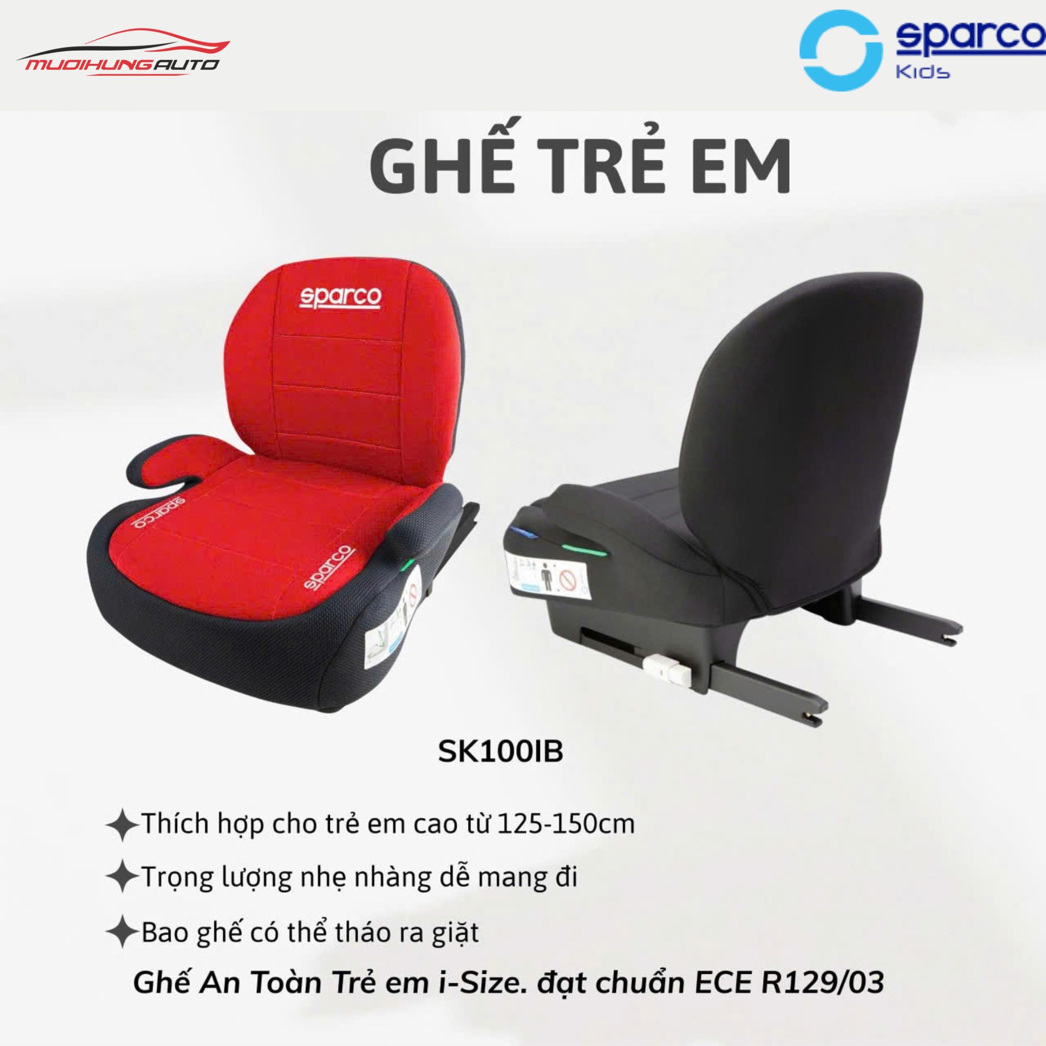 Ghế ô tô trẻ em Sparco SK100