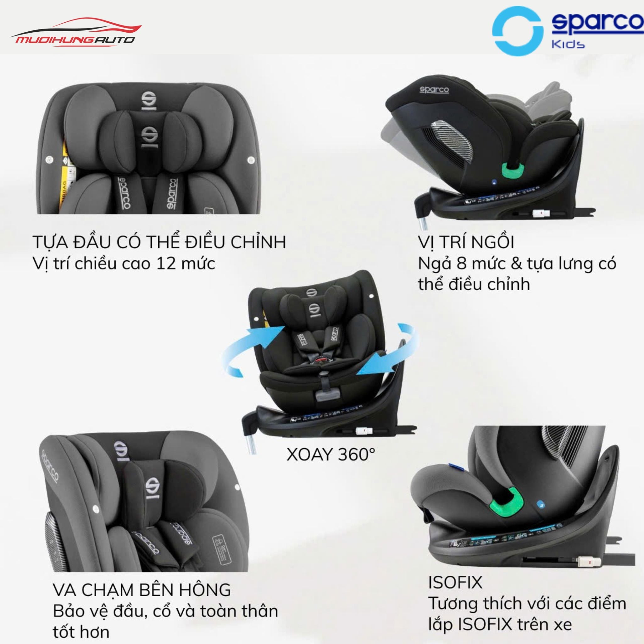 Ghế ô tô trẻ em Sparco SK7000
