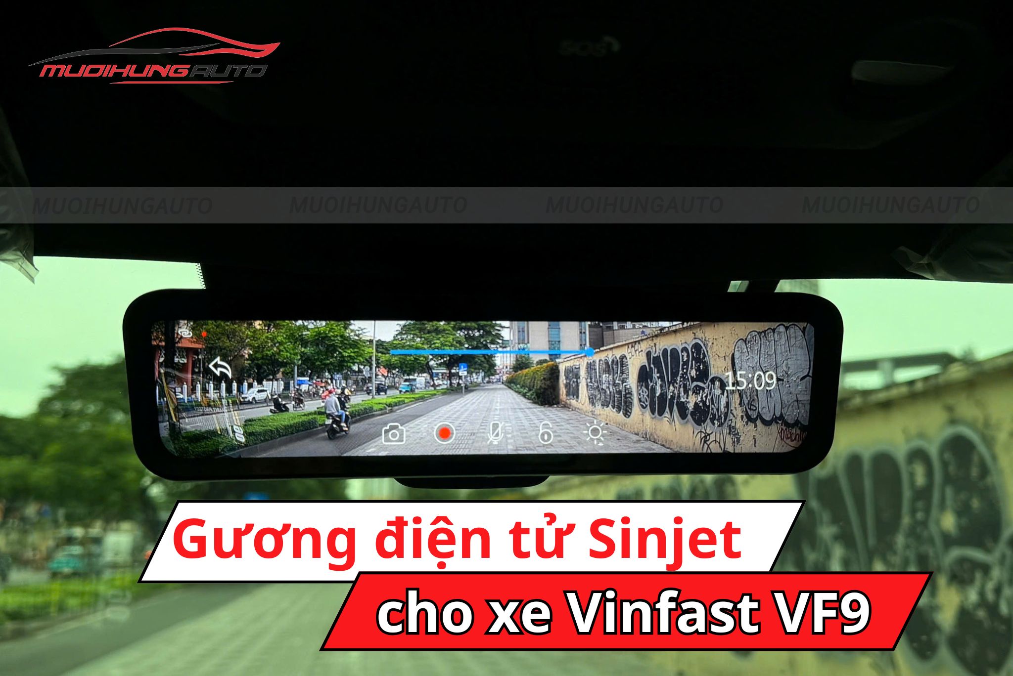 Gương điện tử Sinjet H10 cho ô tô Vinfast VF9