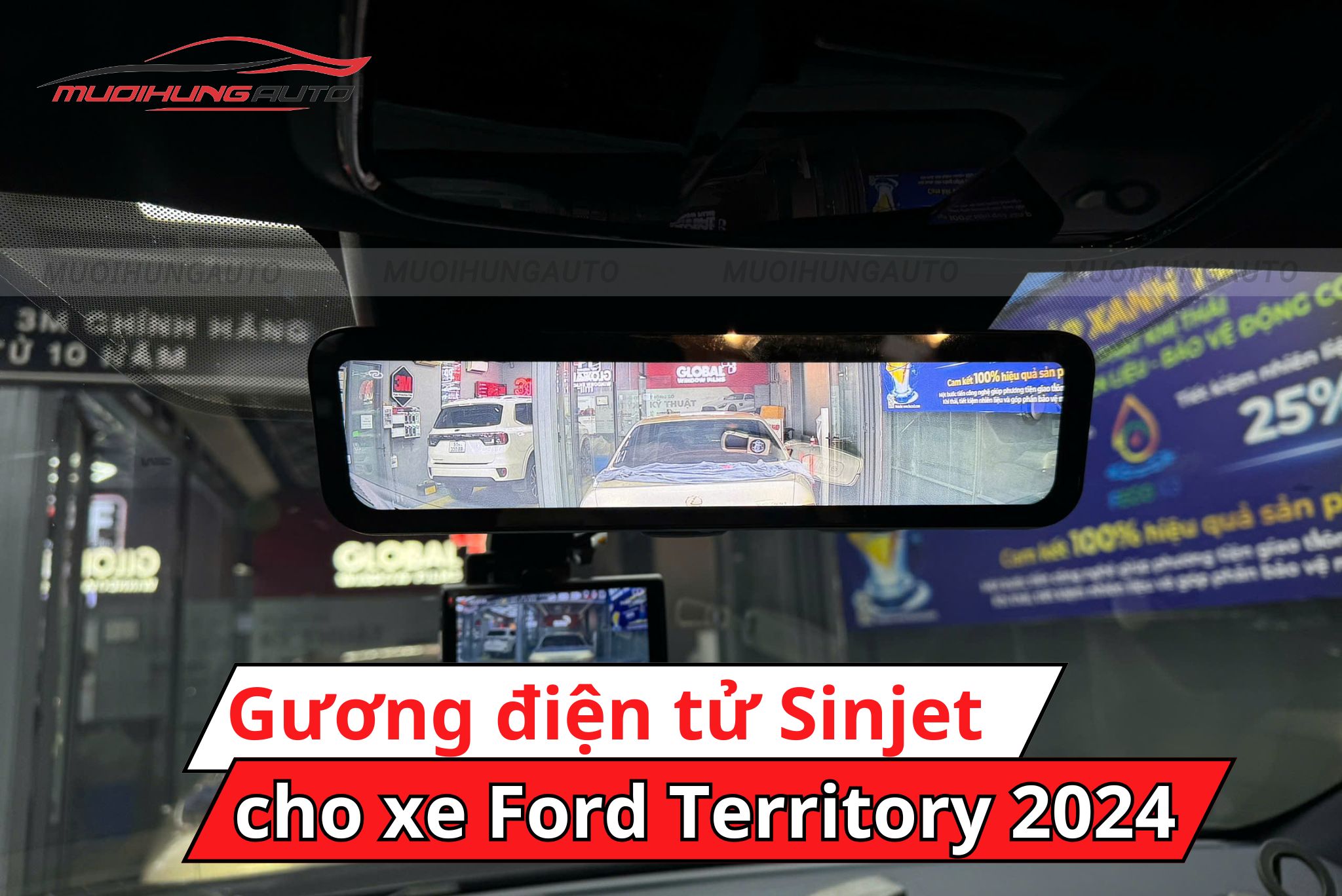 Gương điện tử Sinjet H10 cho xe Ford Territory 2024