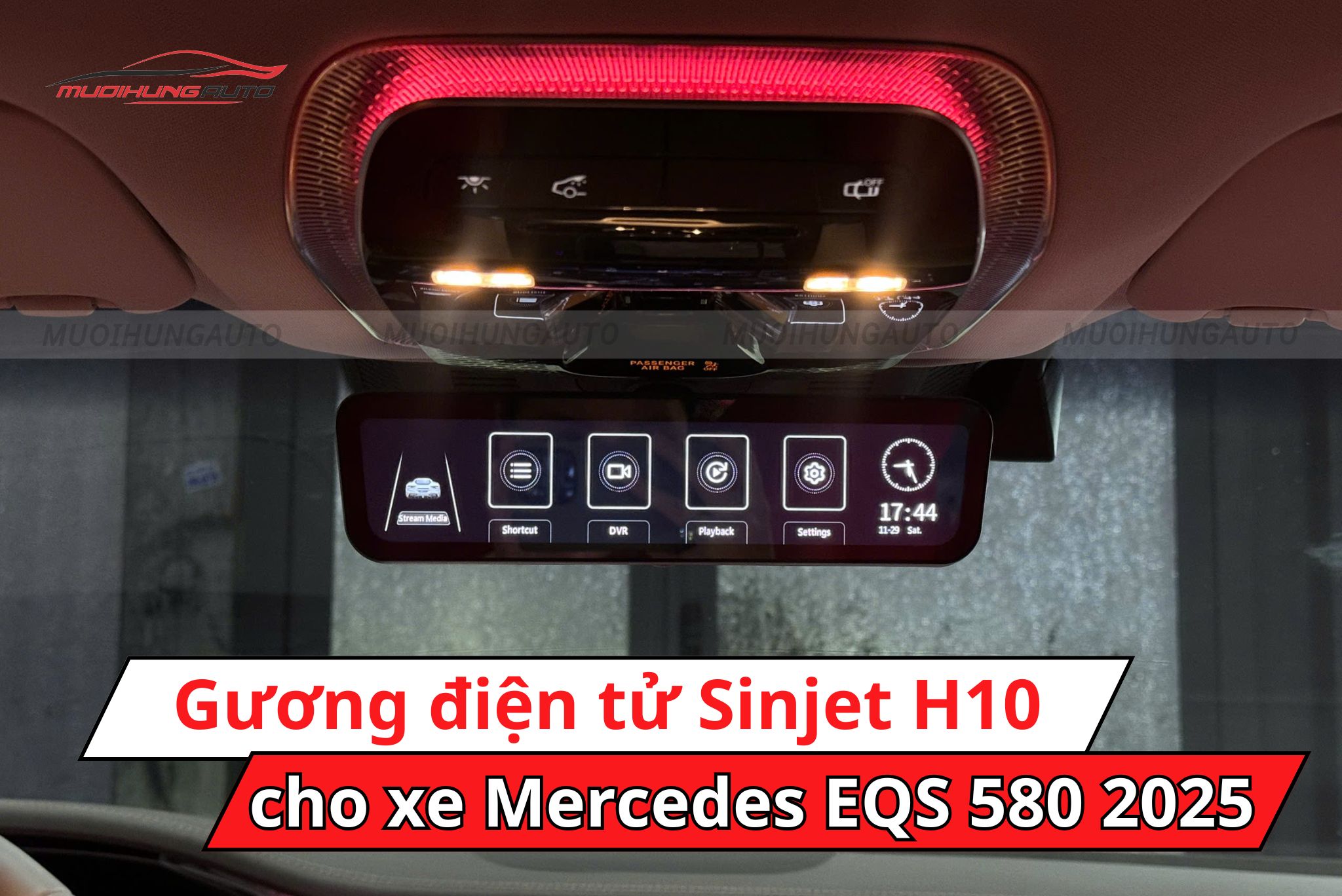 Gương điện tử Sinjet H10 Mercedes EQB 580 2025