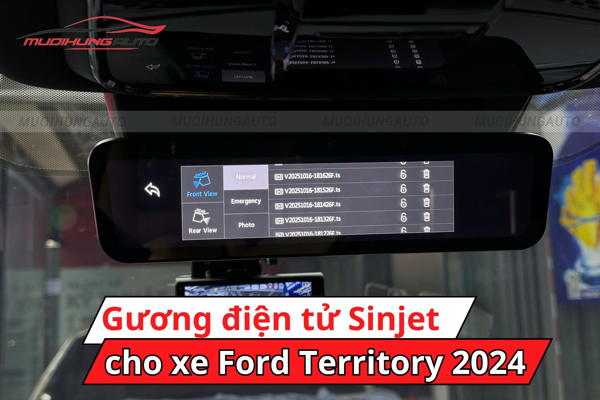 Gương điện tử Sinjet H10 ô tô Ford Territory 2024