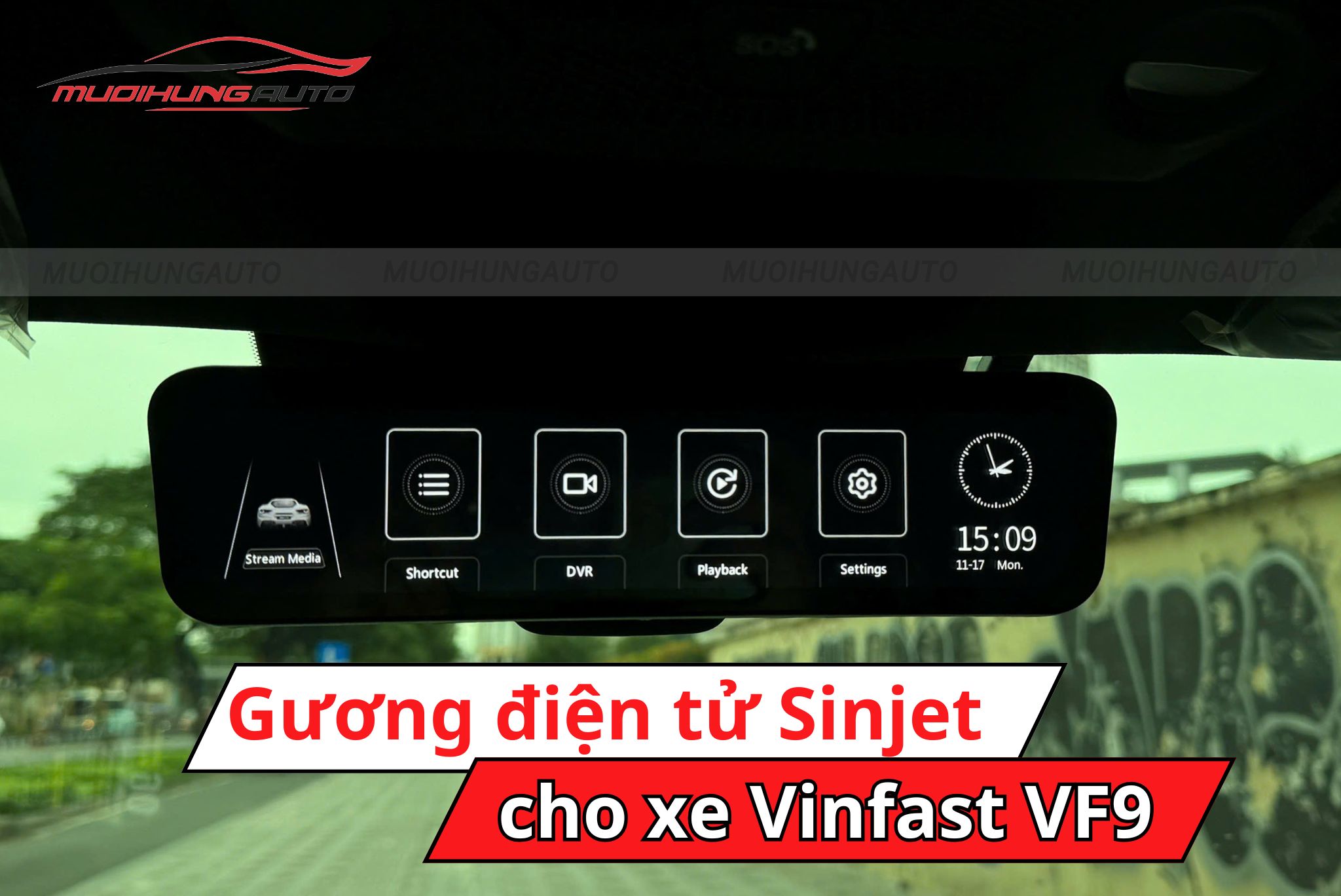 Gương điện tử Sinjet H10 ô tô Vinfast VF9