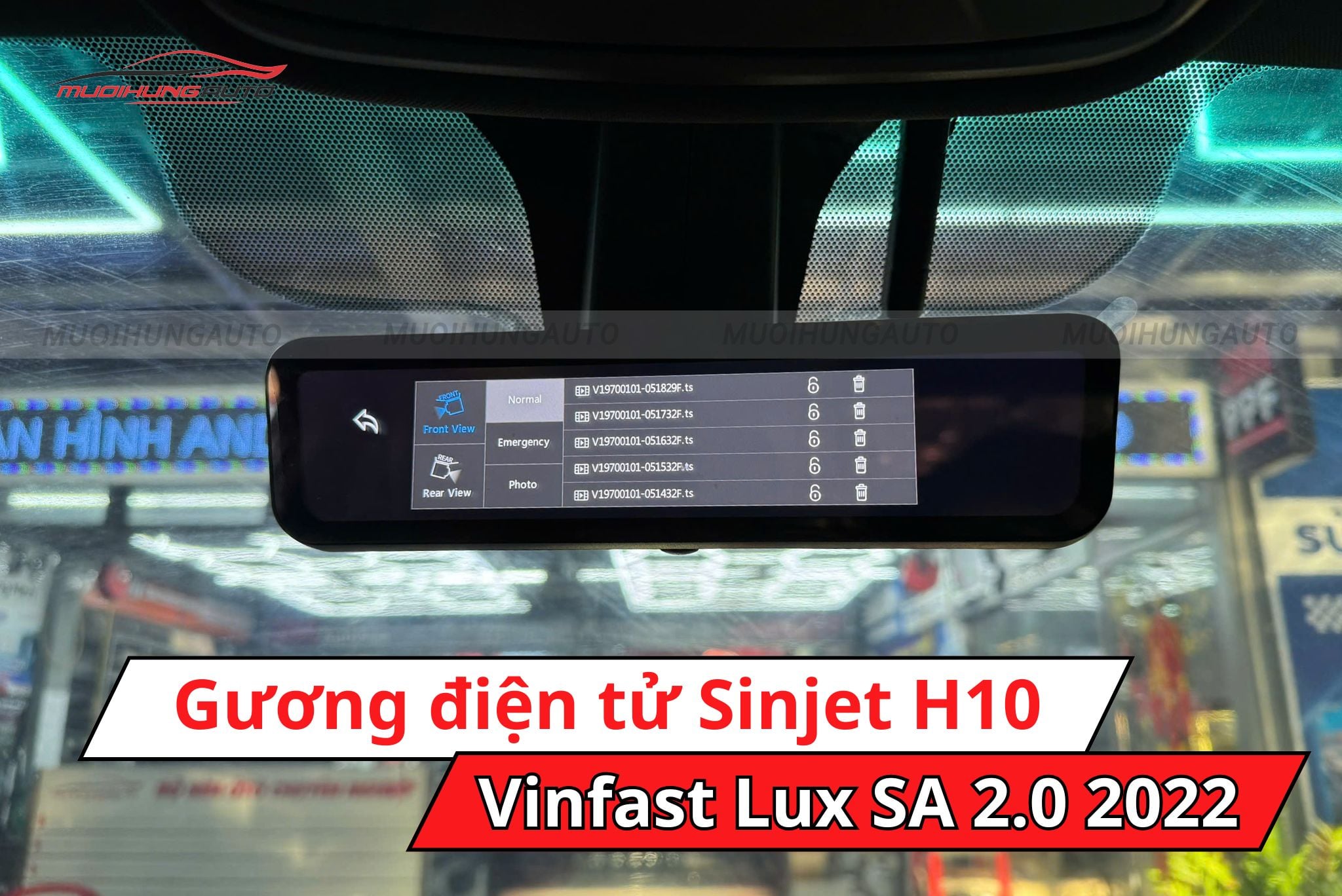 Gương điện tử Sinjet H10 xe Vinfast Lux SA 2.0 2022