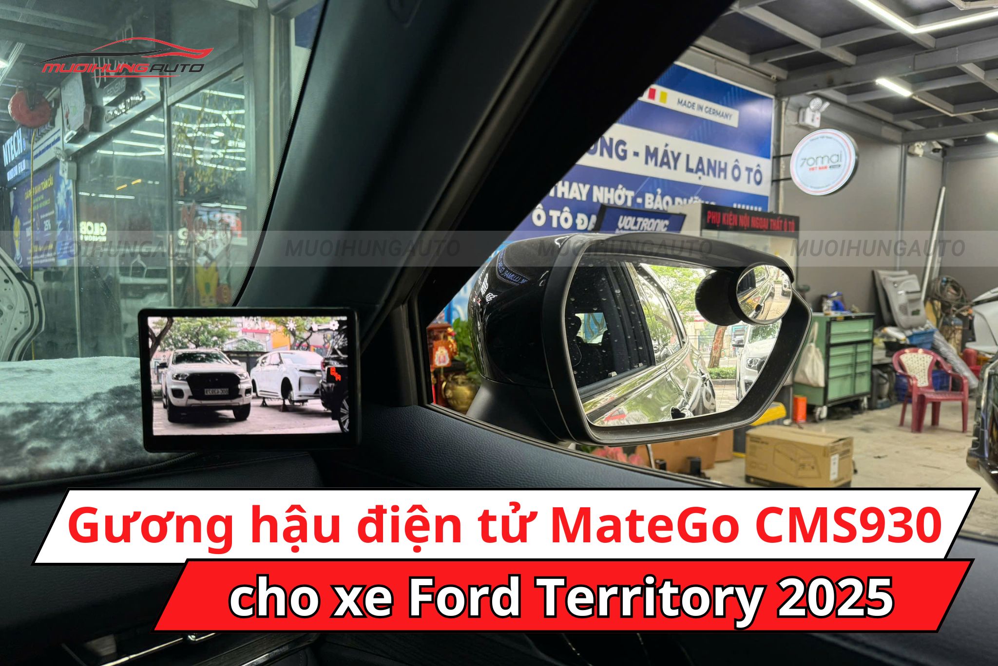 Gương hậu điện tử Matego CMS930 Ford Territory 2025