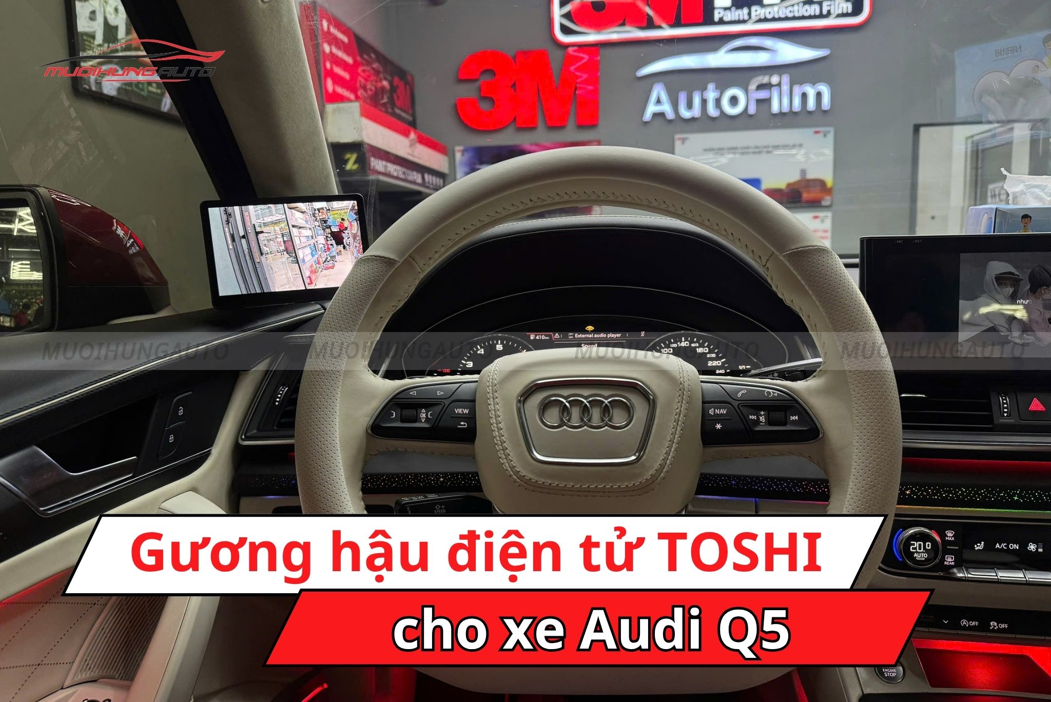 Gương hậu điện tử TOSHI cho xe Audi Q5