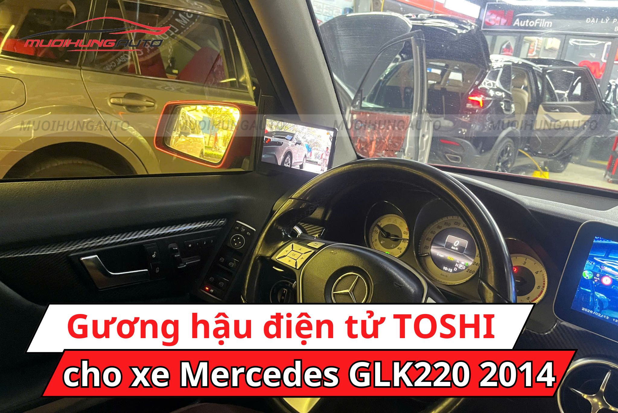 Gương hậu điện tử TOSHI Mercedes GLK220 2014