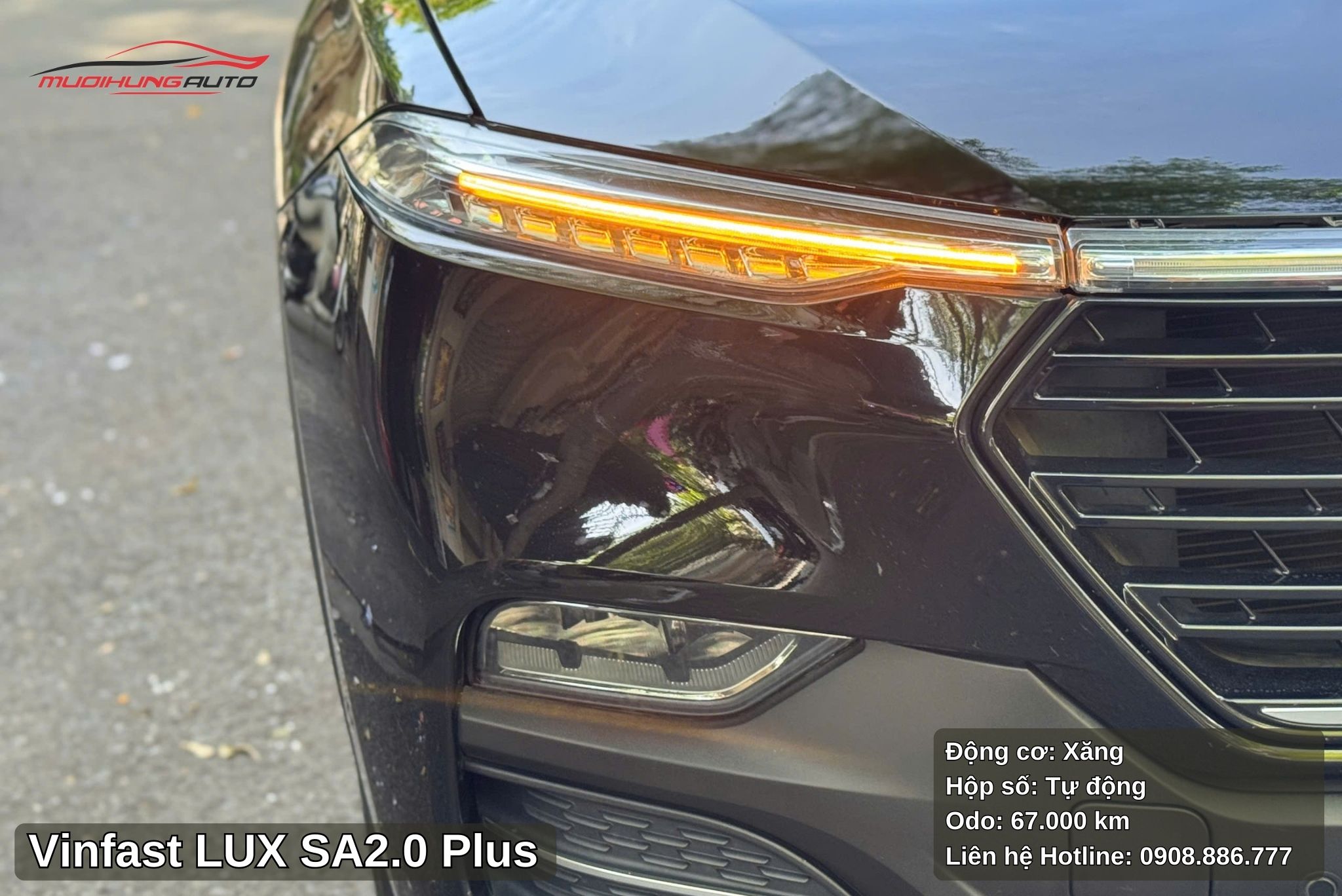 Hệ thống chiếu sáng hiện đại trên xe Vinfast LUX SA2.0 Plus