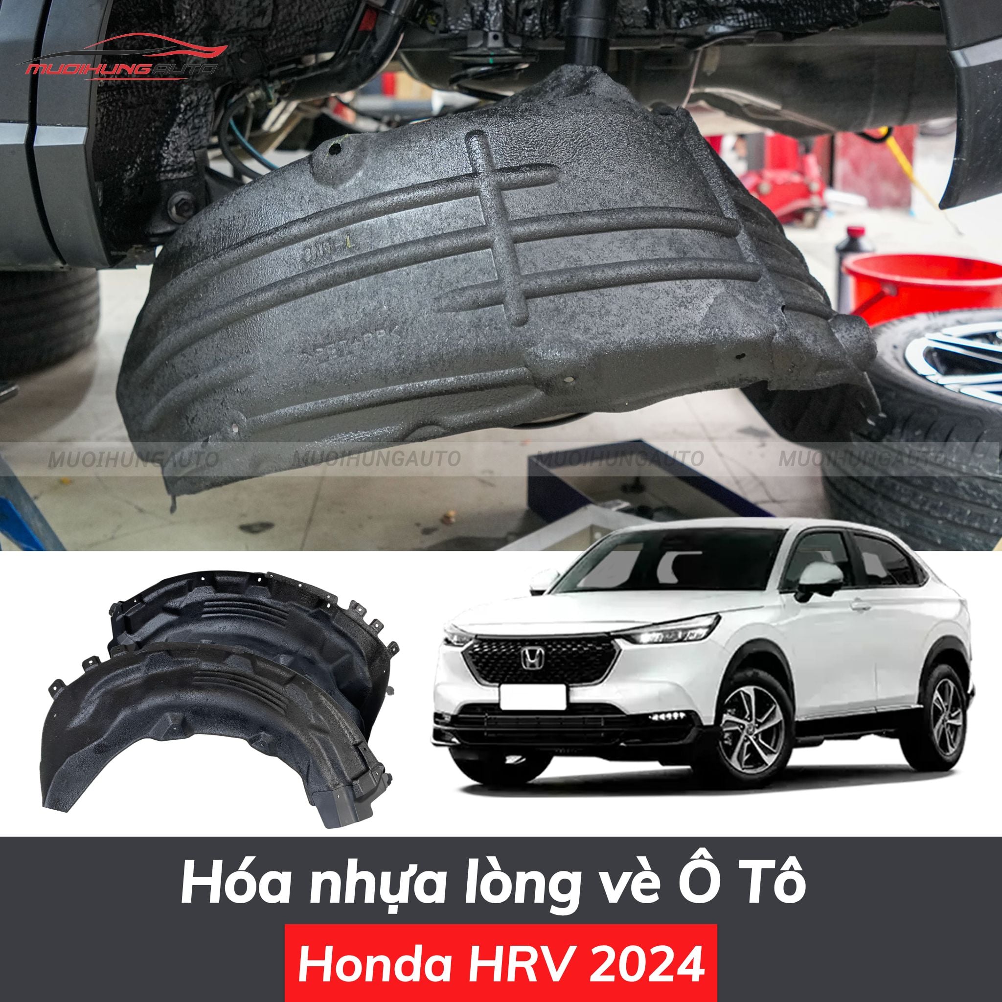Hóa nhựa lòng vè ô tô Honda HRV 2024