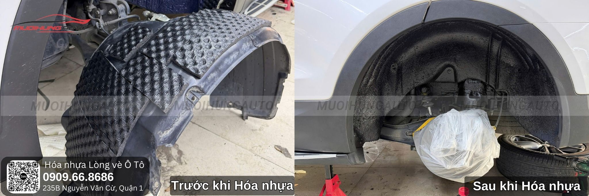 Hóa nhựa lòng vè ô tô Hyundai SantaFe 2015