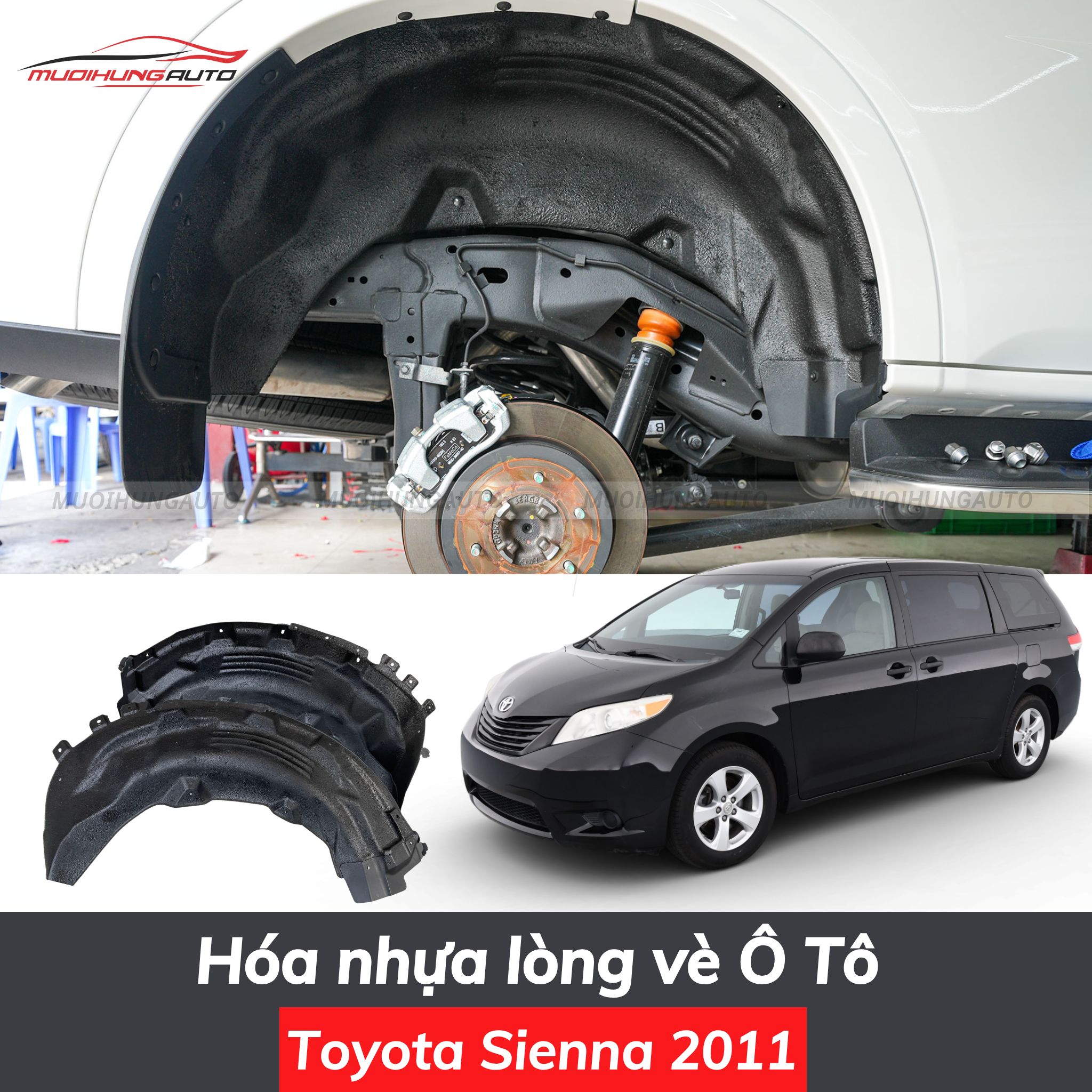 Hóa nhựa lòng vè ô tô Toyota Sienna 2011