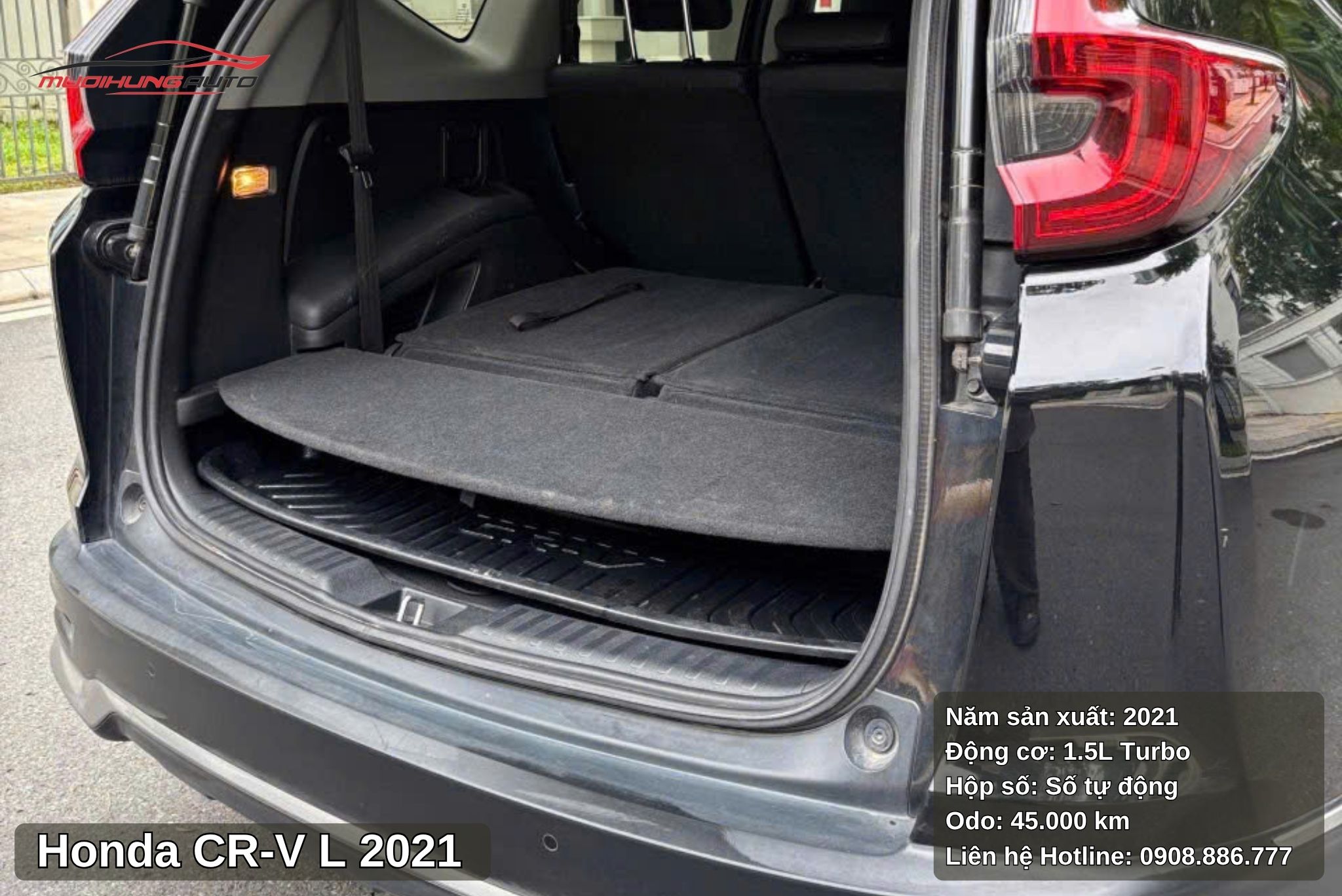 Honda CR-V L 2021 sở hữu khoang hành lý rộng rãi