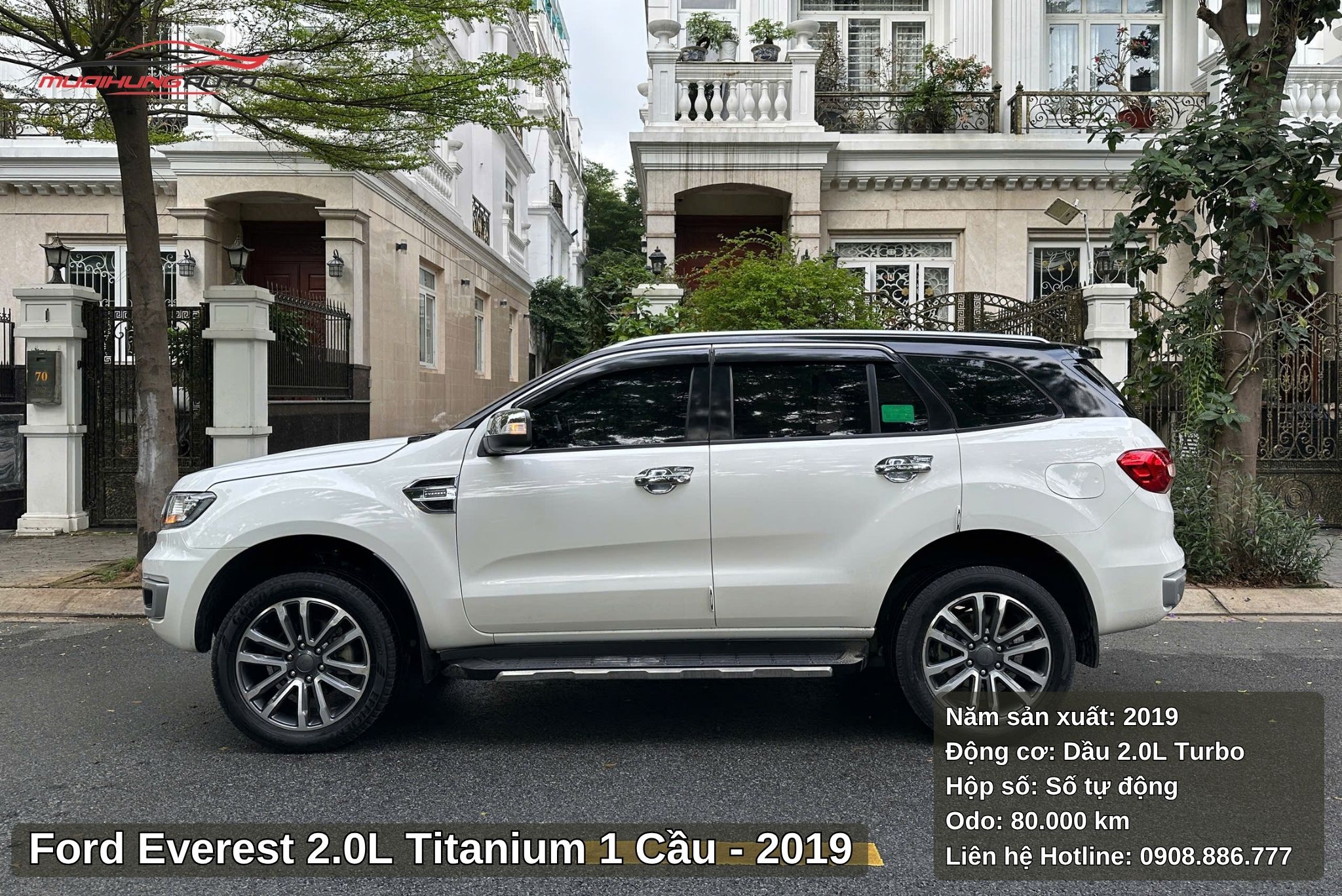 Hông xe Ford Everest 2.0L Titanium 1 cầu 2019