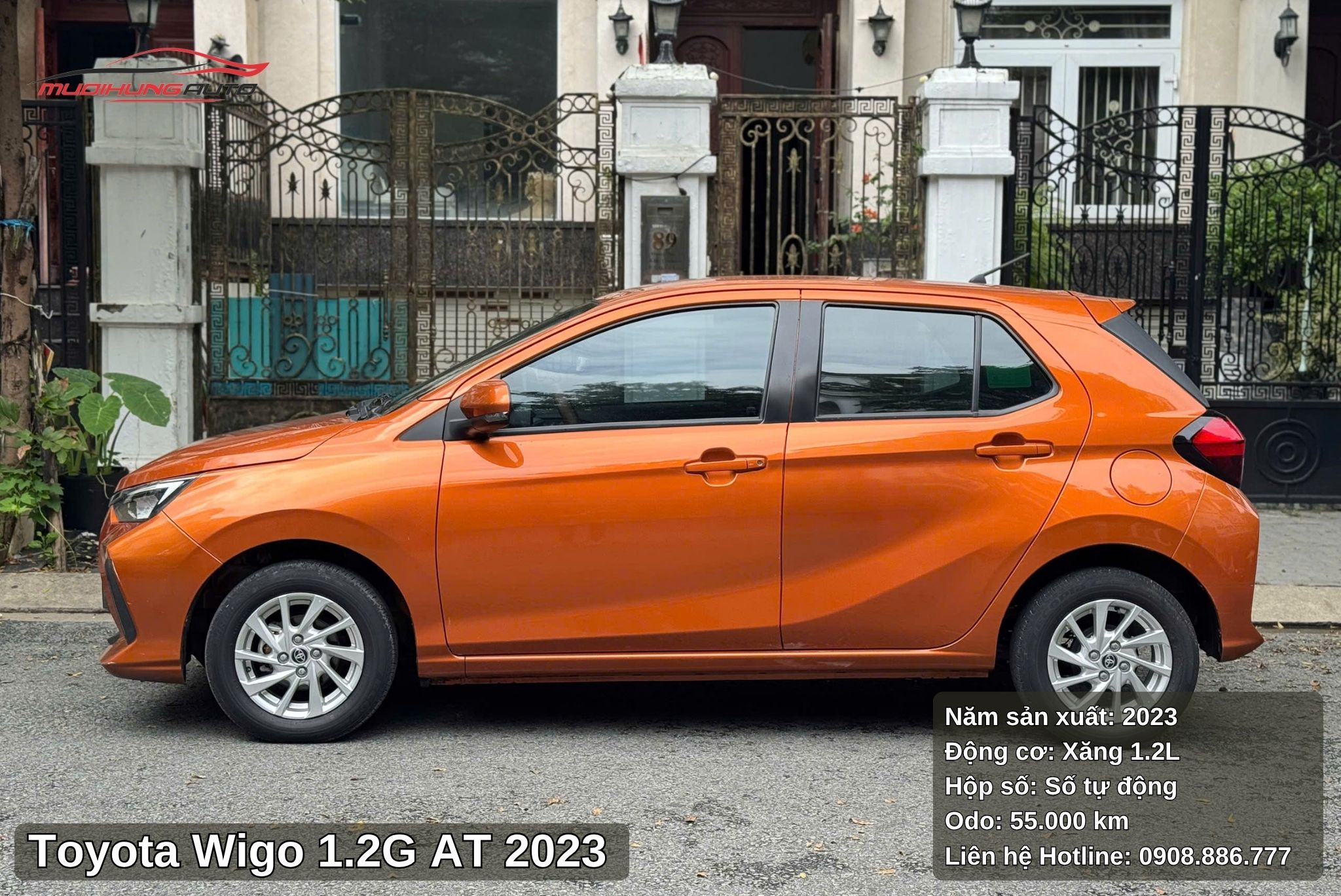 Hông xe Toyota Wigo 1.2G AT 2023