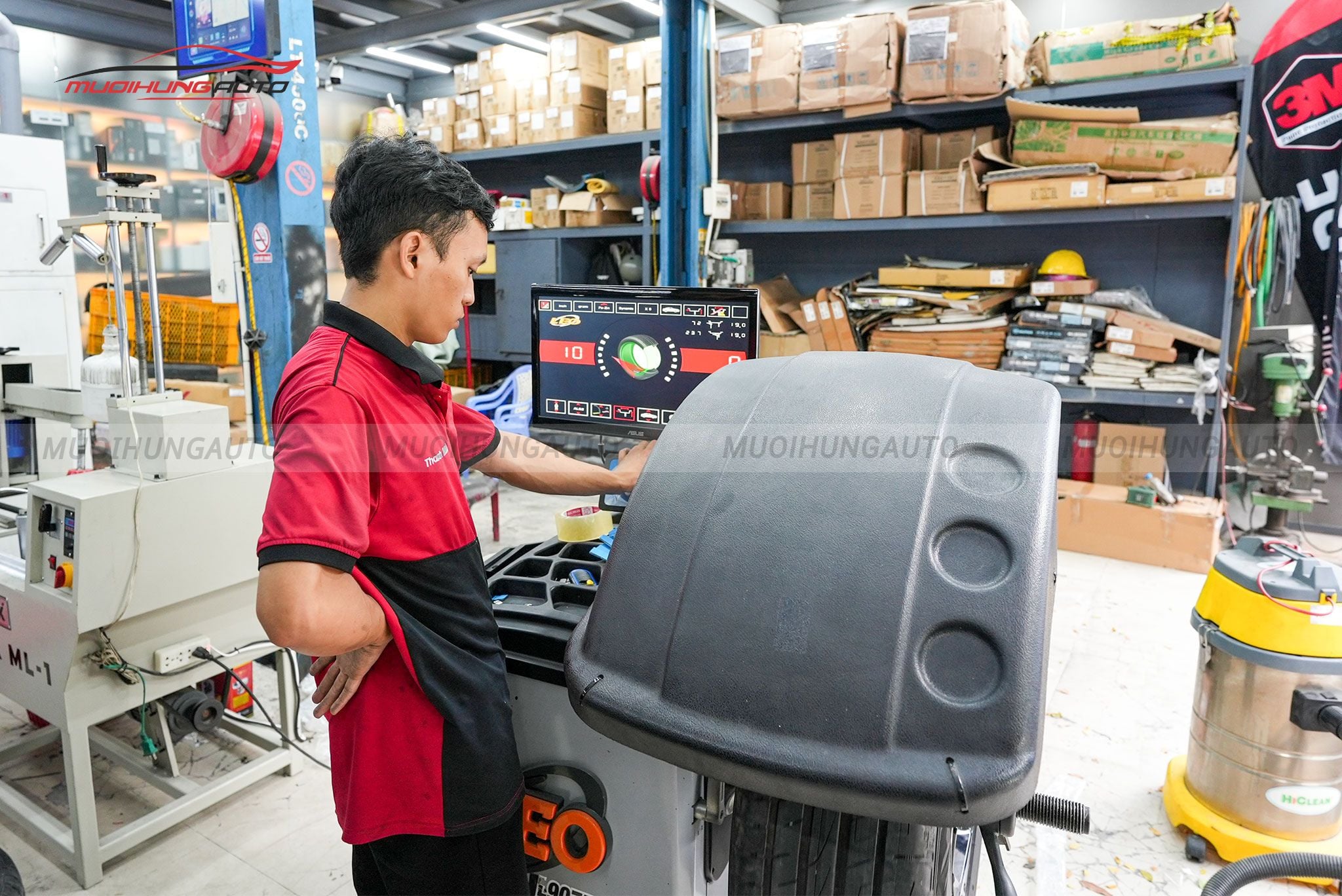 Kỹ thuật tiến hành cân mâm bấm chì