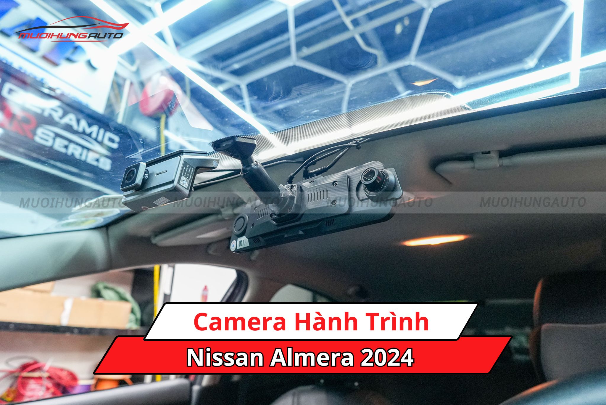 Lắp camera hành trình cho xe Nissan Almera 2024