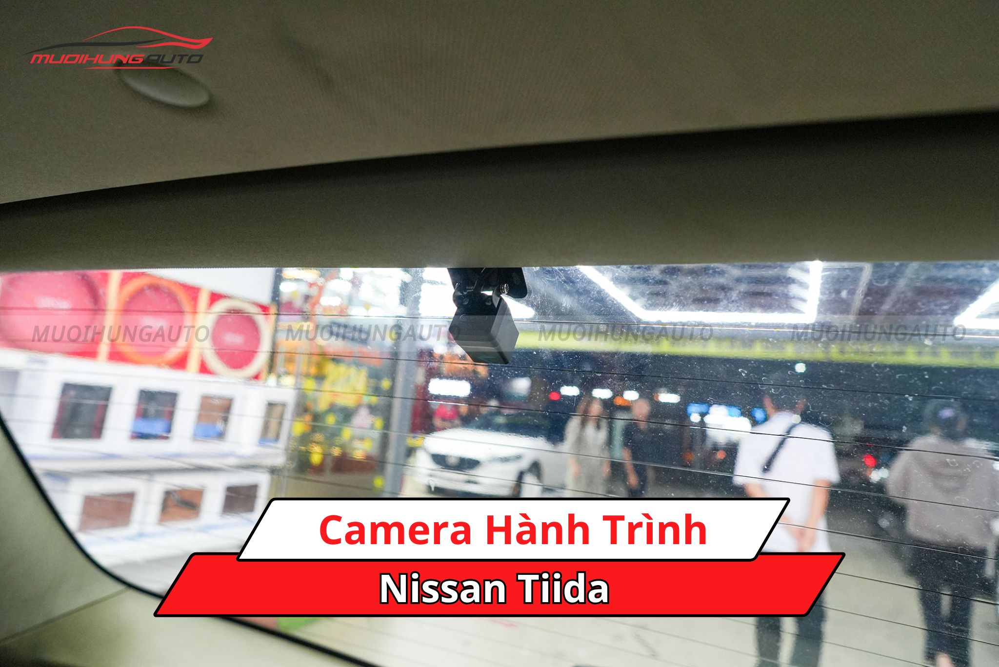 Lắp camera hành trình cho xe Nissan Tiida