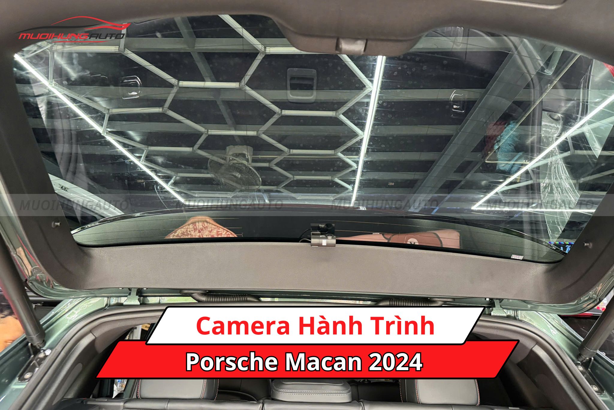 Lắp camera hành trình cho xe Porsche Macan 2024