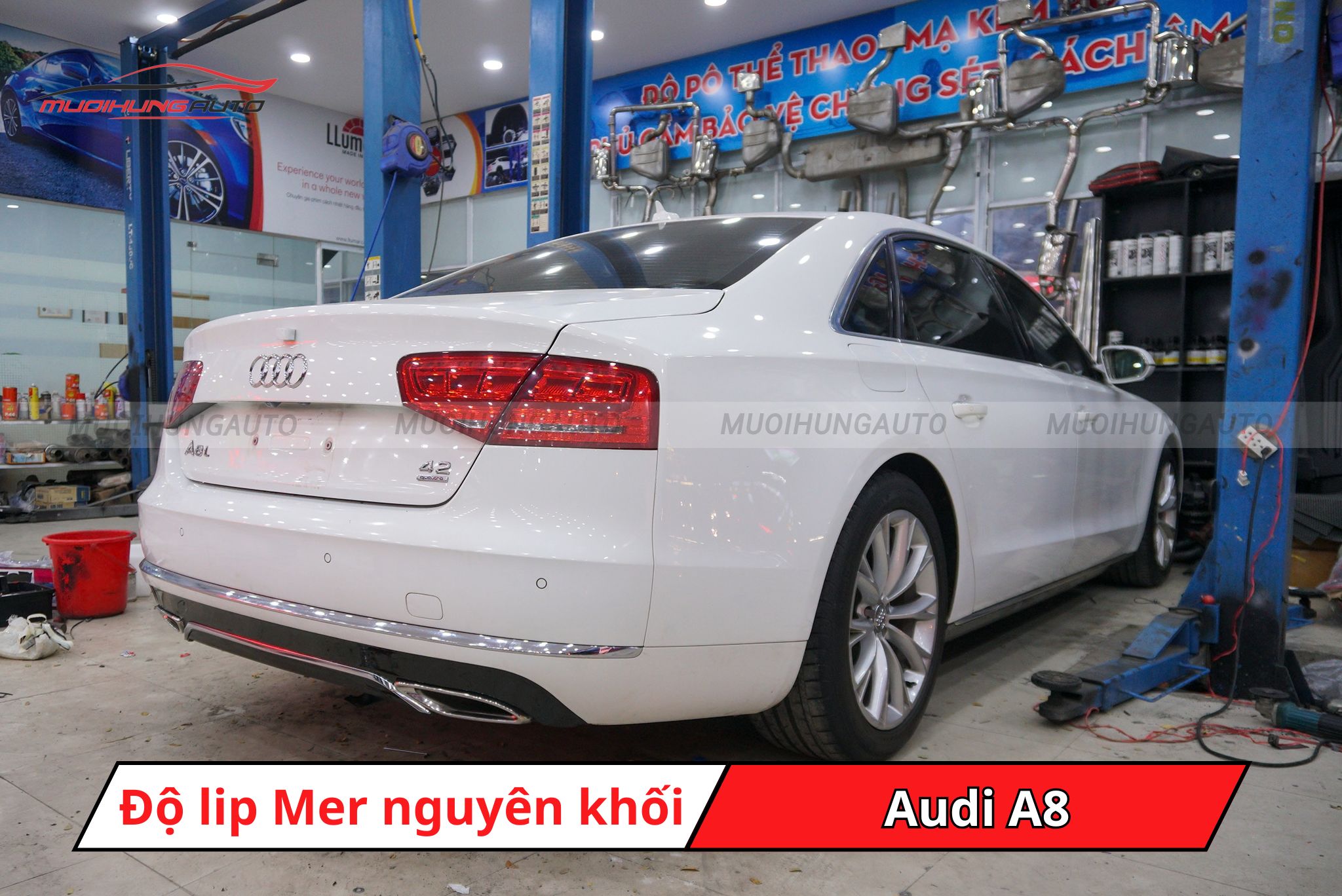 Lip pô kiểu Mercedes cho Audi A8