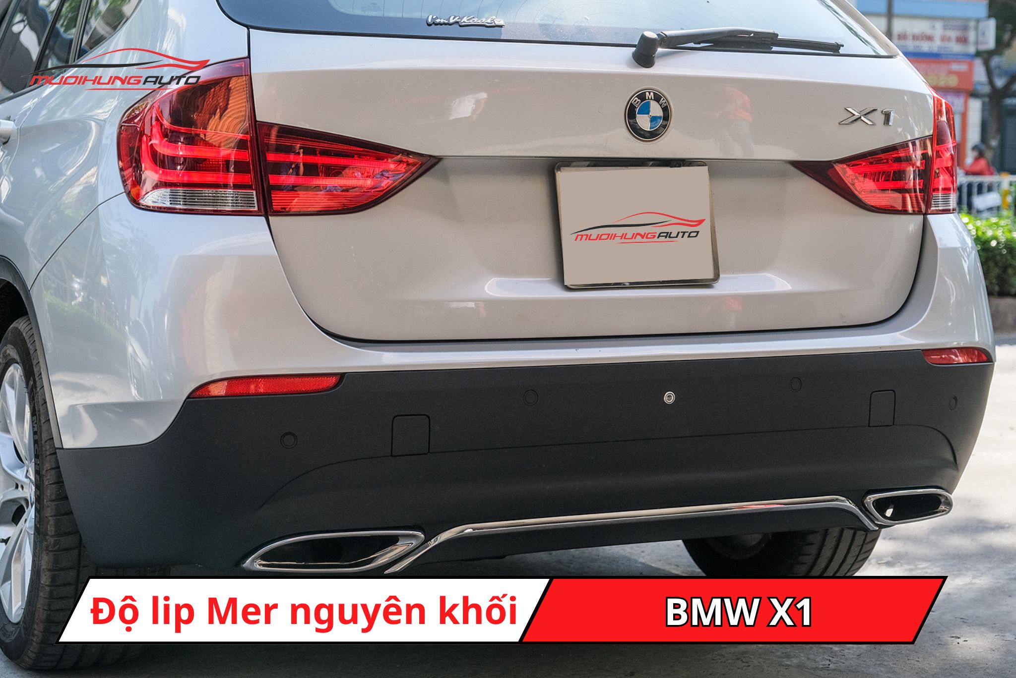 Lip pô kiểu Mercedes cho BMW X1