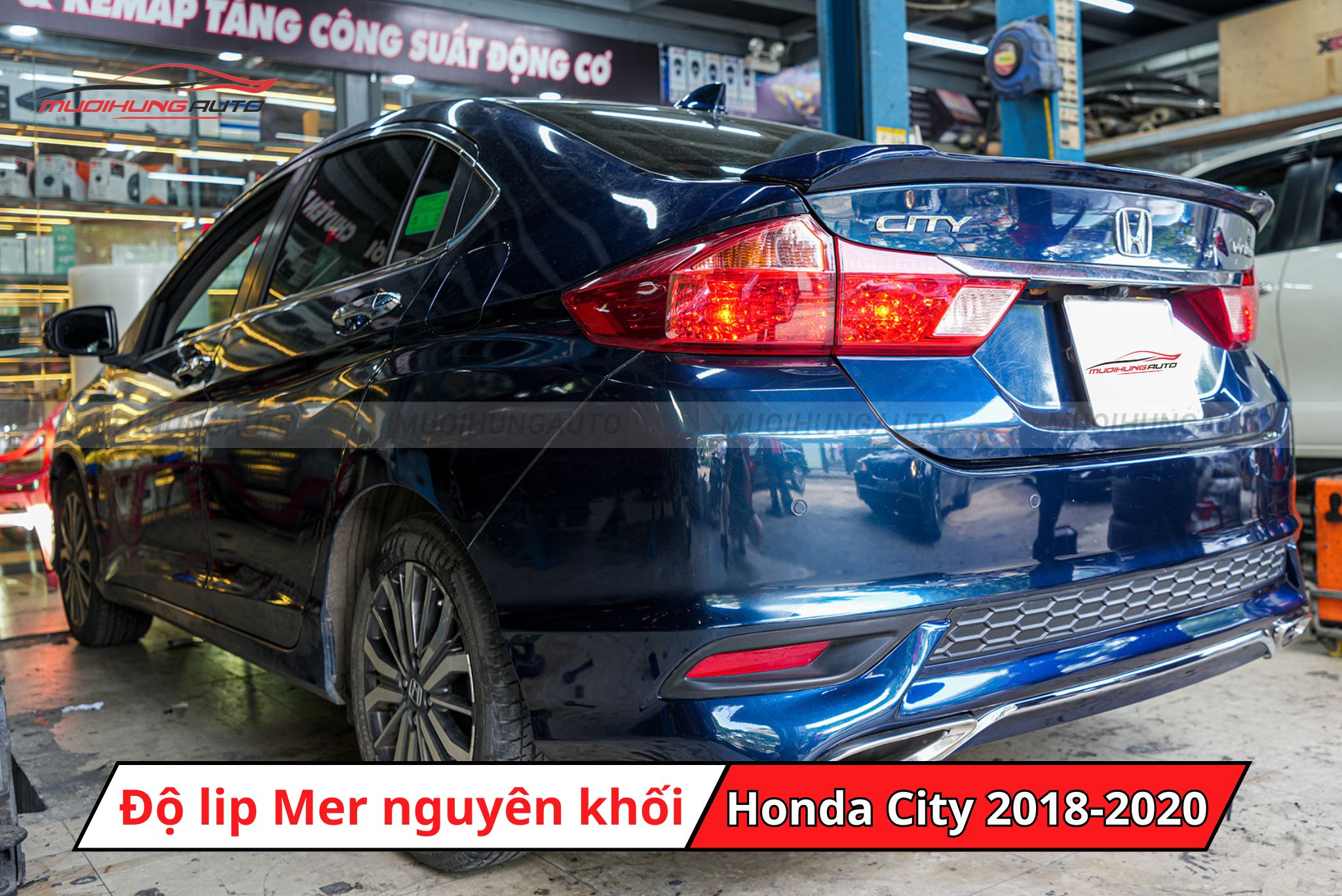 Lip pô kiểu Mercedes cho Honda City 2018-2020