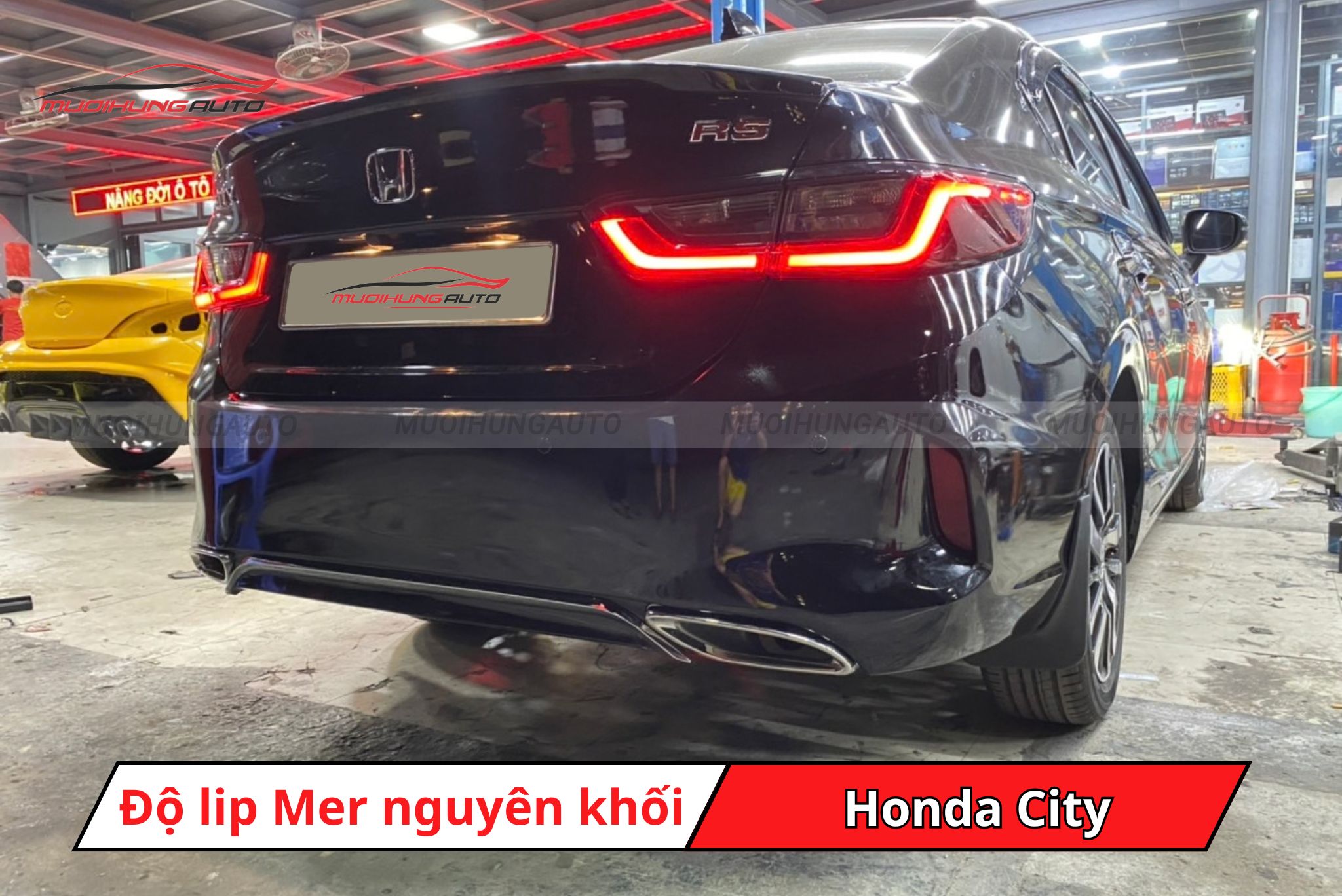 Lip pô kiểu Mercedes cho Honda City