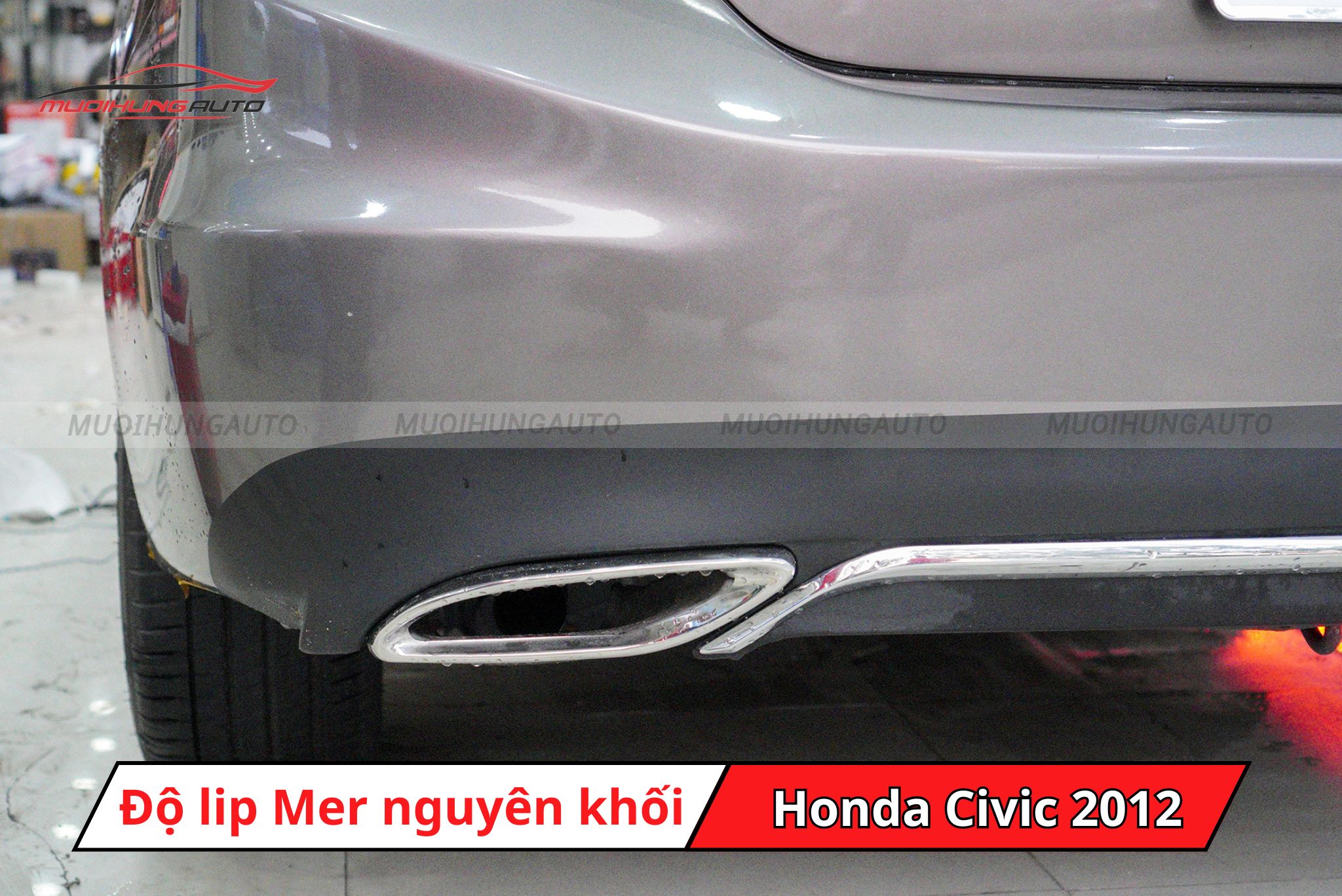 Lip pô kiểu Mercedes cho Honda Civic 2012