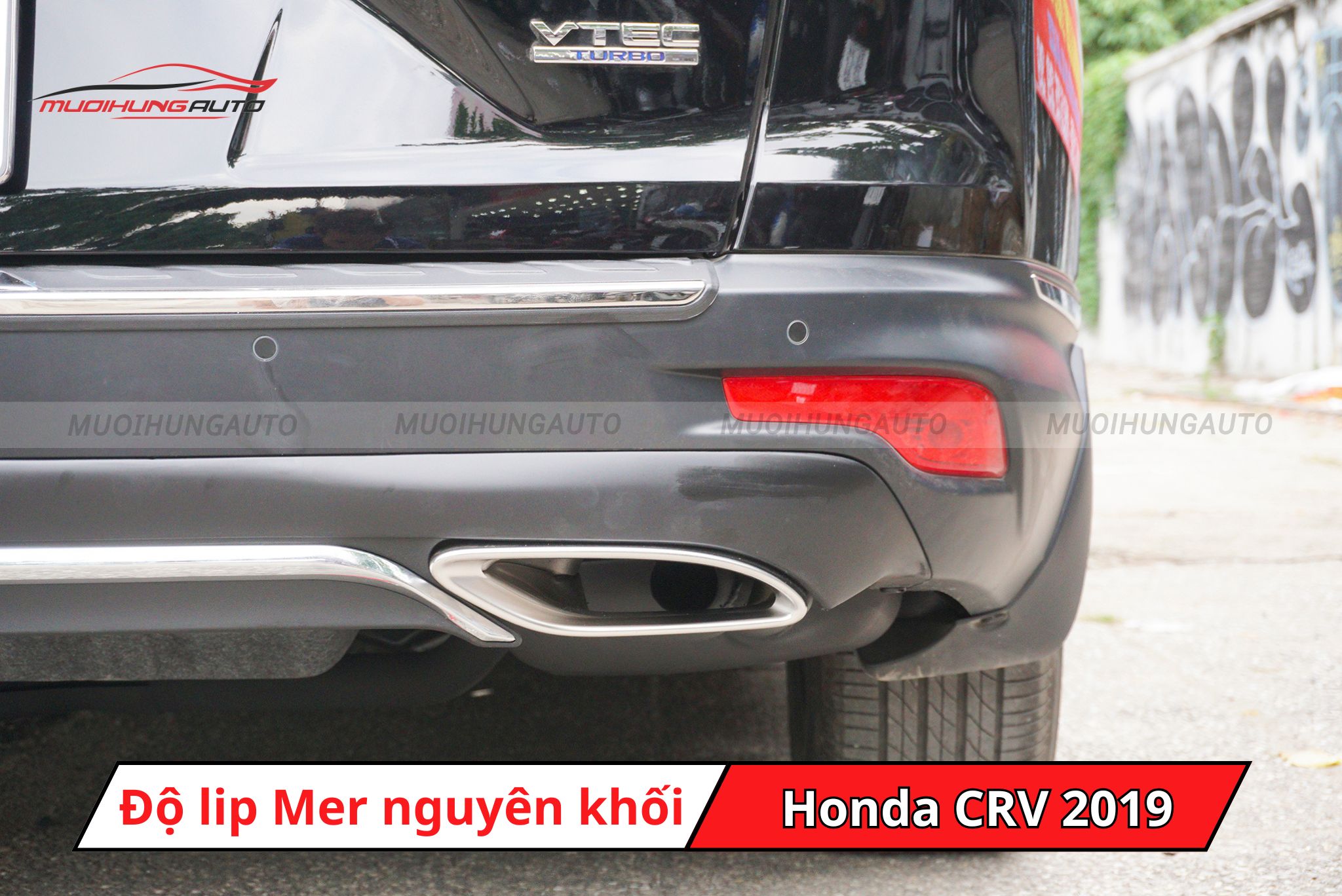 Lip pô kiểu Mercedes cho Honda CRV 2019