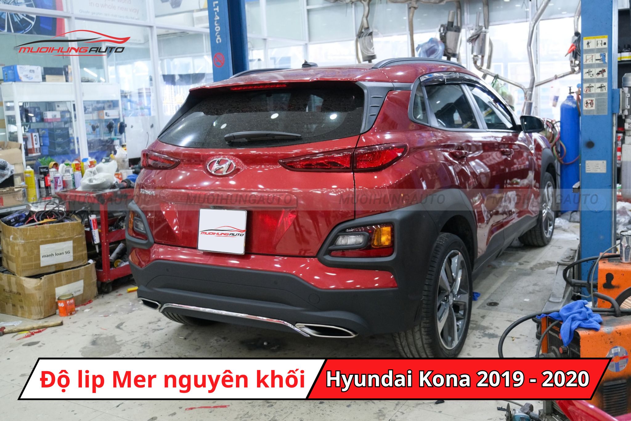 Lip pô kiểu Mercedes cho Hyundai Kona 2019 - 2020