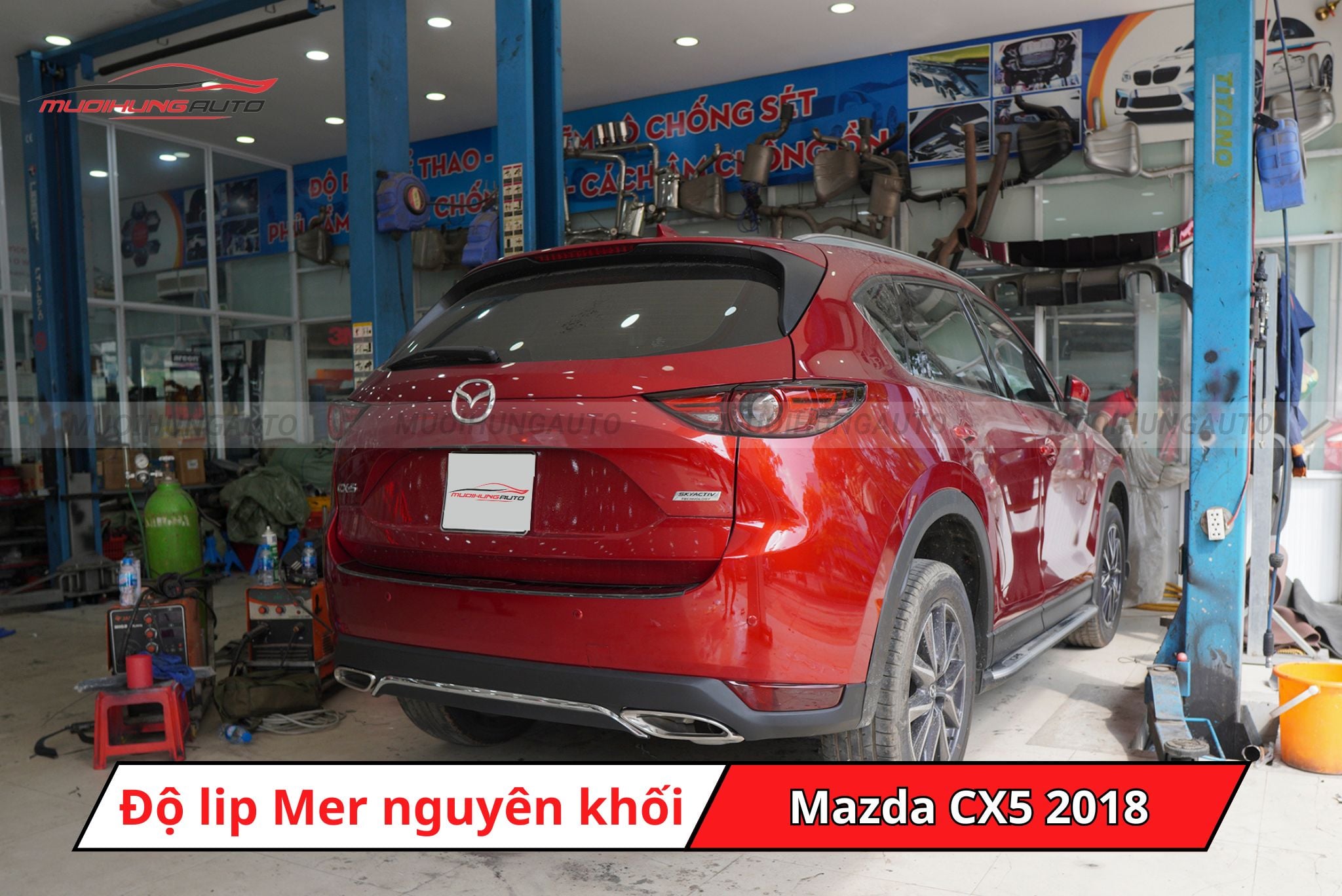 Lip pô kiểu Mercedes cho Mazda CX5 2018