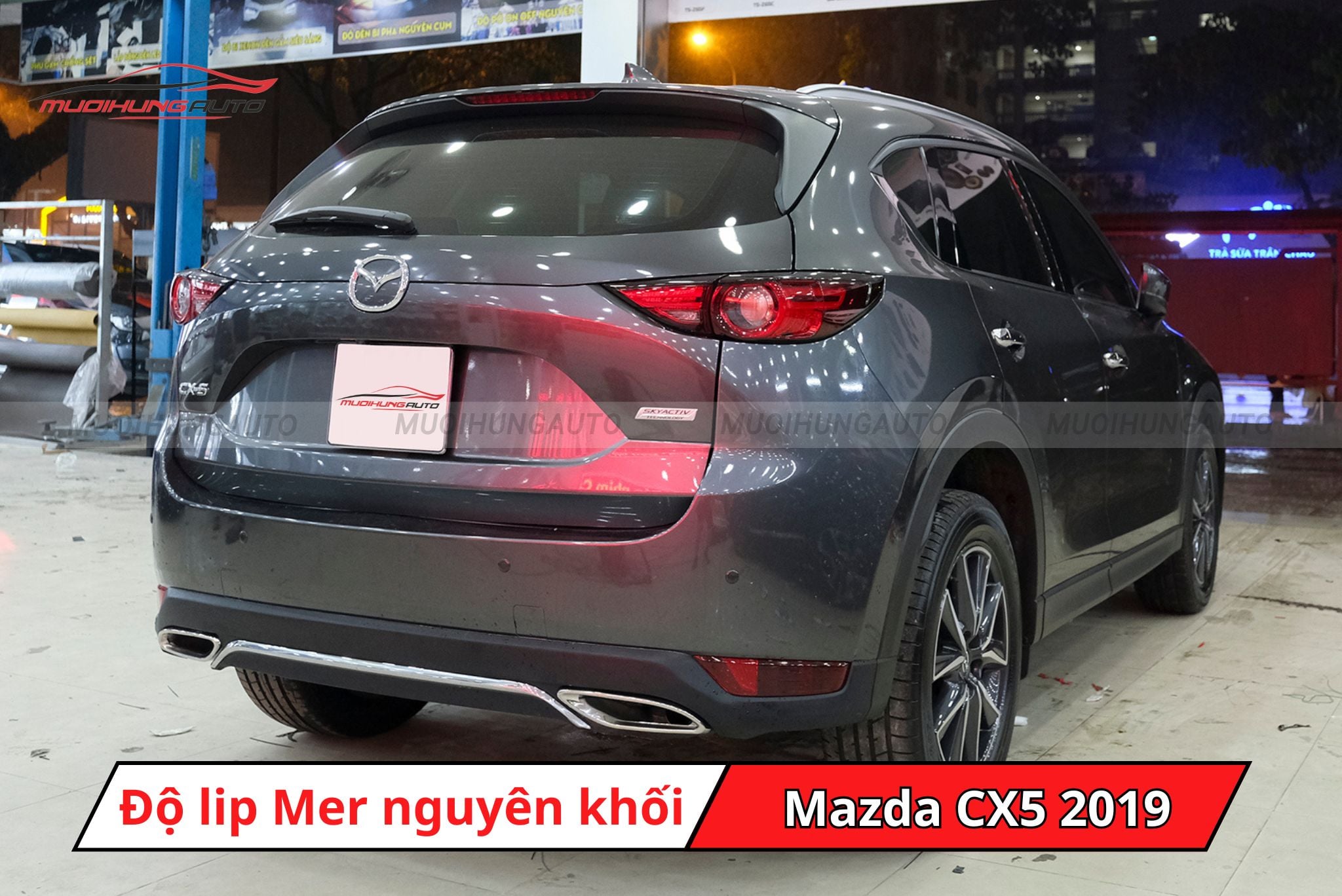 Lip pô kiểu Mercedes cho Mazda CX5 2019