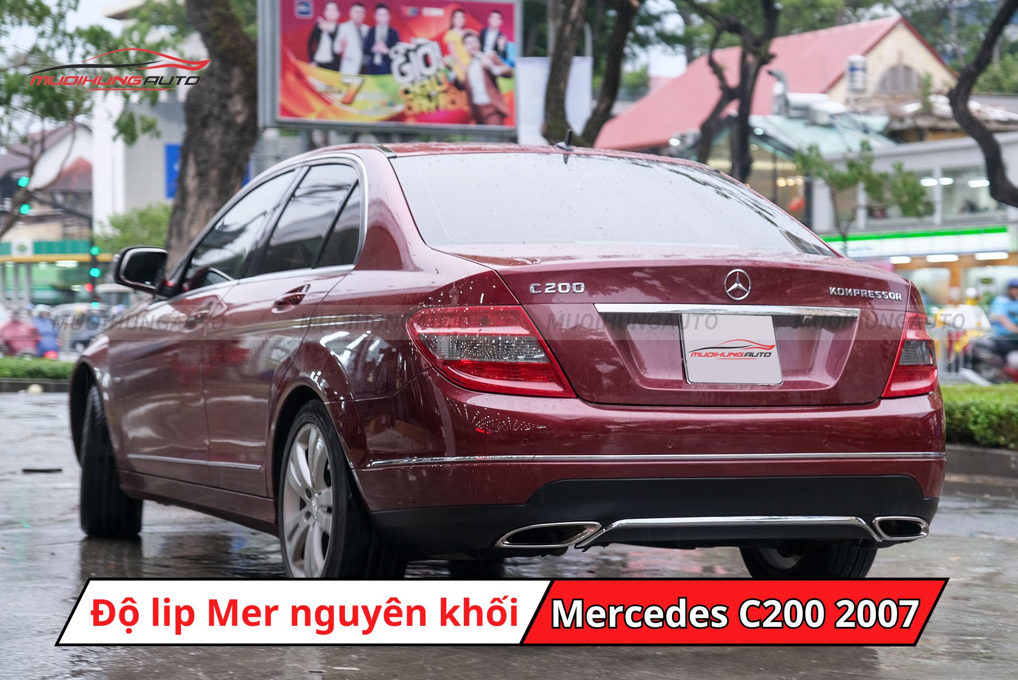 Lip pô kiểu Mercedes cho Mercedes C200 2007