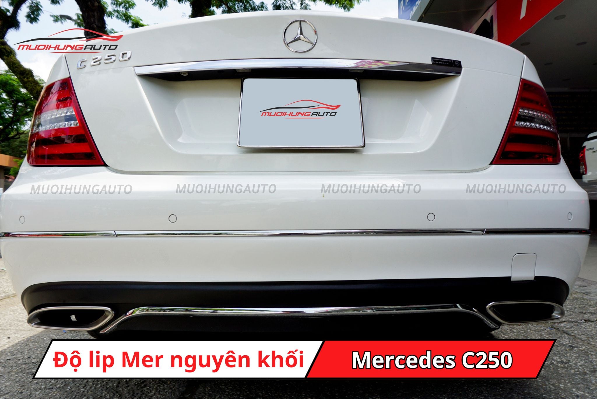 Lip pô kiểu Mercedes cho Mercedes C250